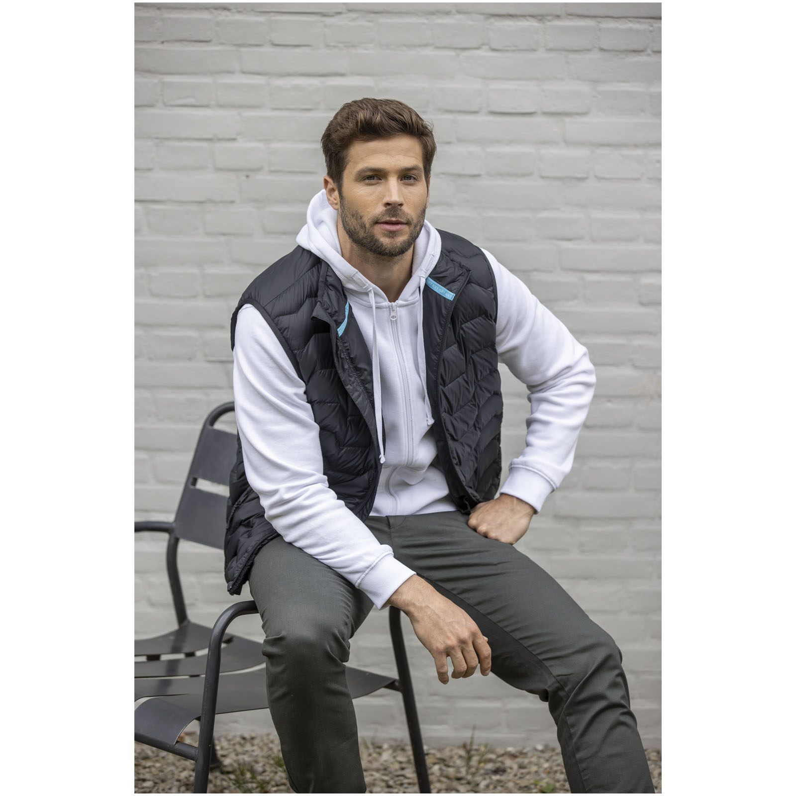Petalite  men’s GRS recycled insulated down bodywarmer