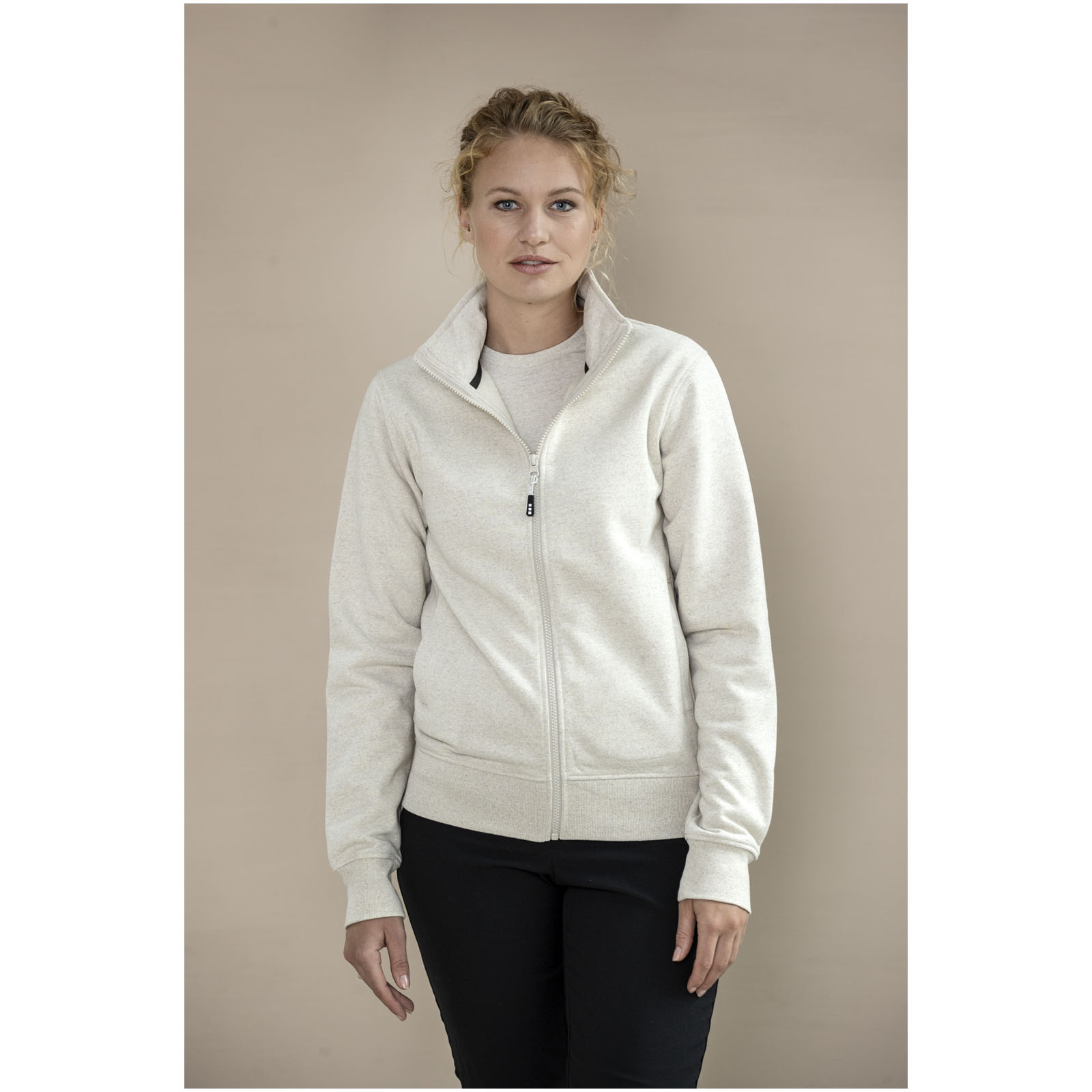 Galena 320 g/m2 unisex Aware™ recycled full zip sweater