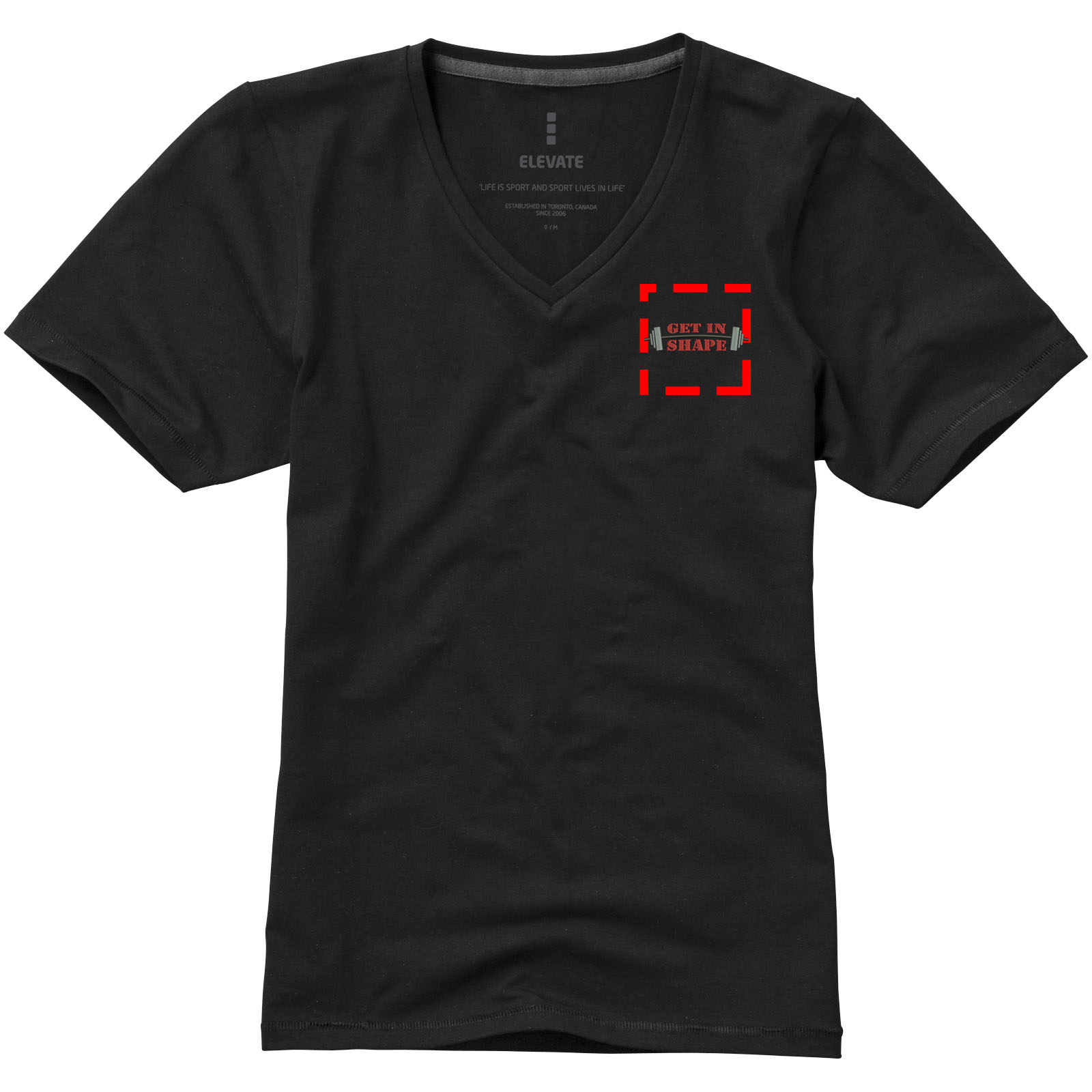 Kawartha short sleeve women’s organic v-neck t-shirt