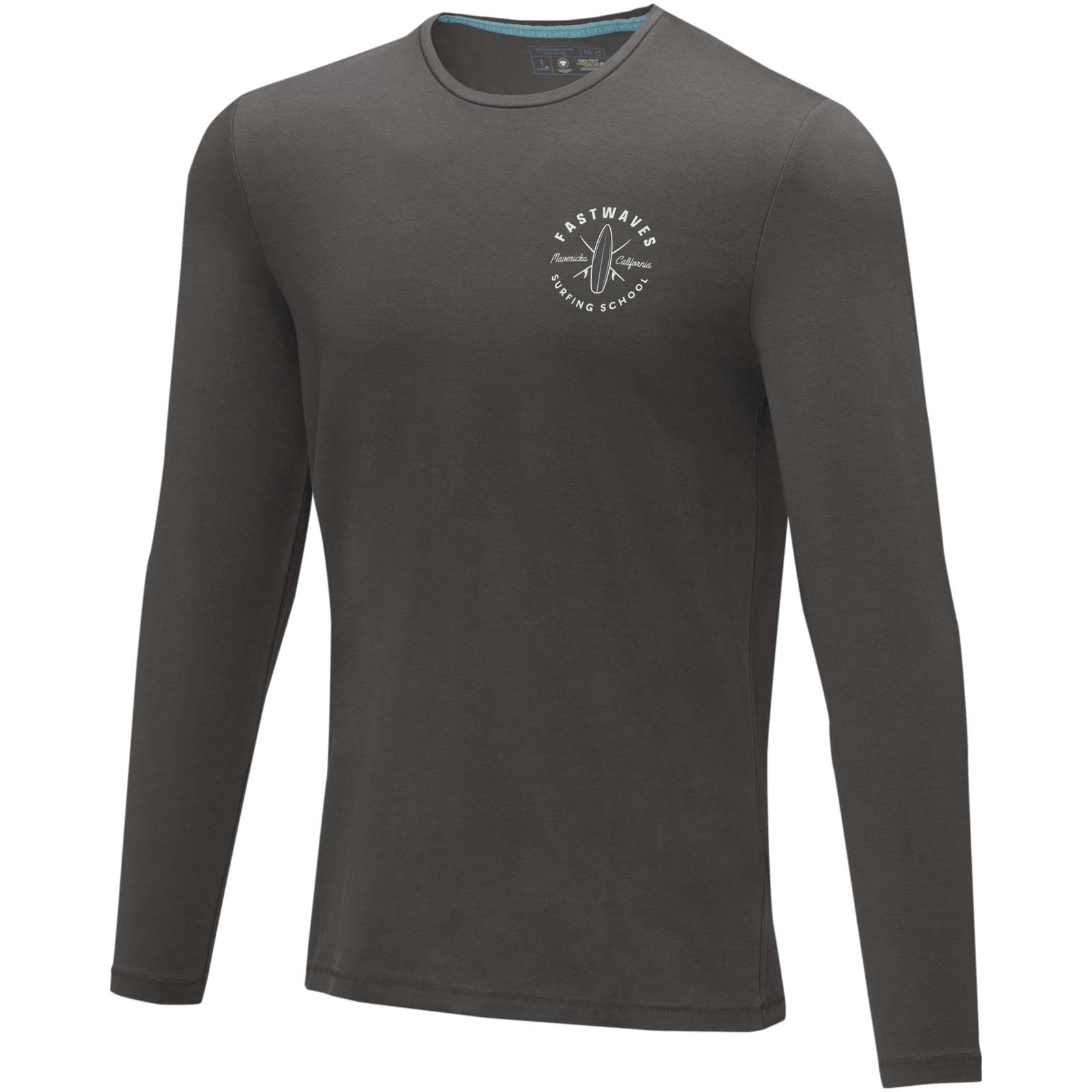 Ponoka long sleeve men’s organic t-shirt