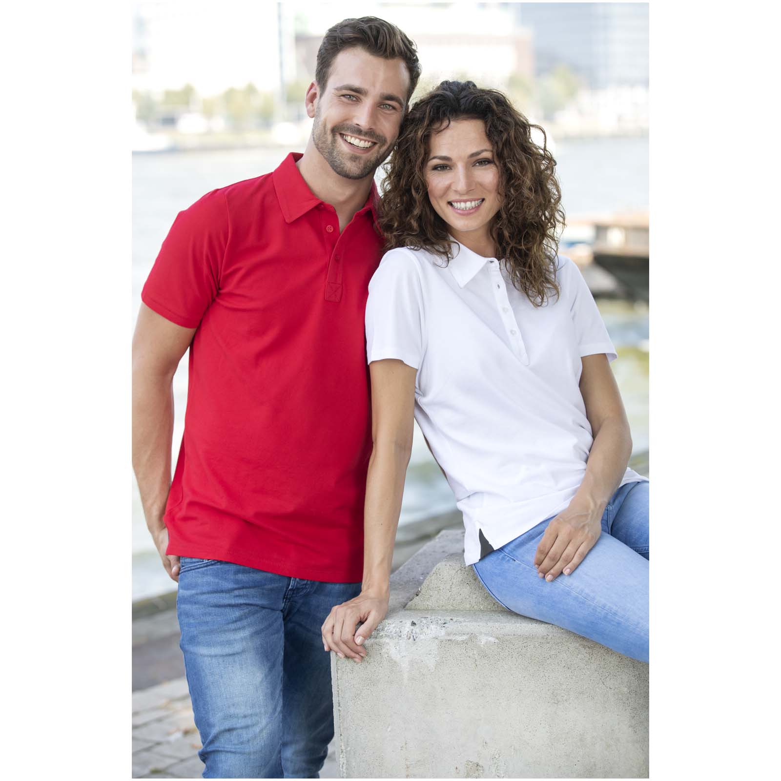 Markham 200 g/m2 short sleeve women’s stretch polo