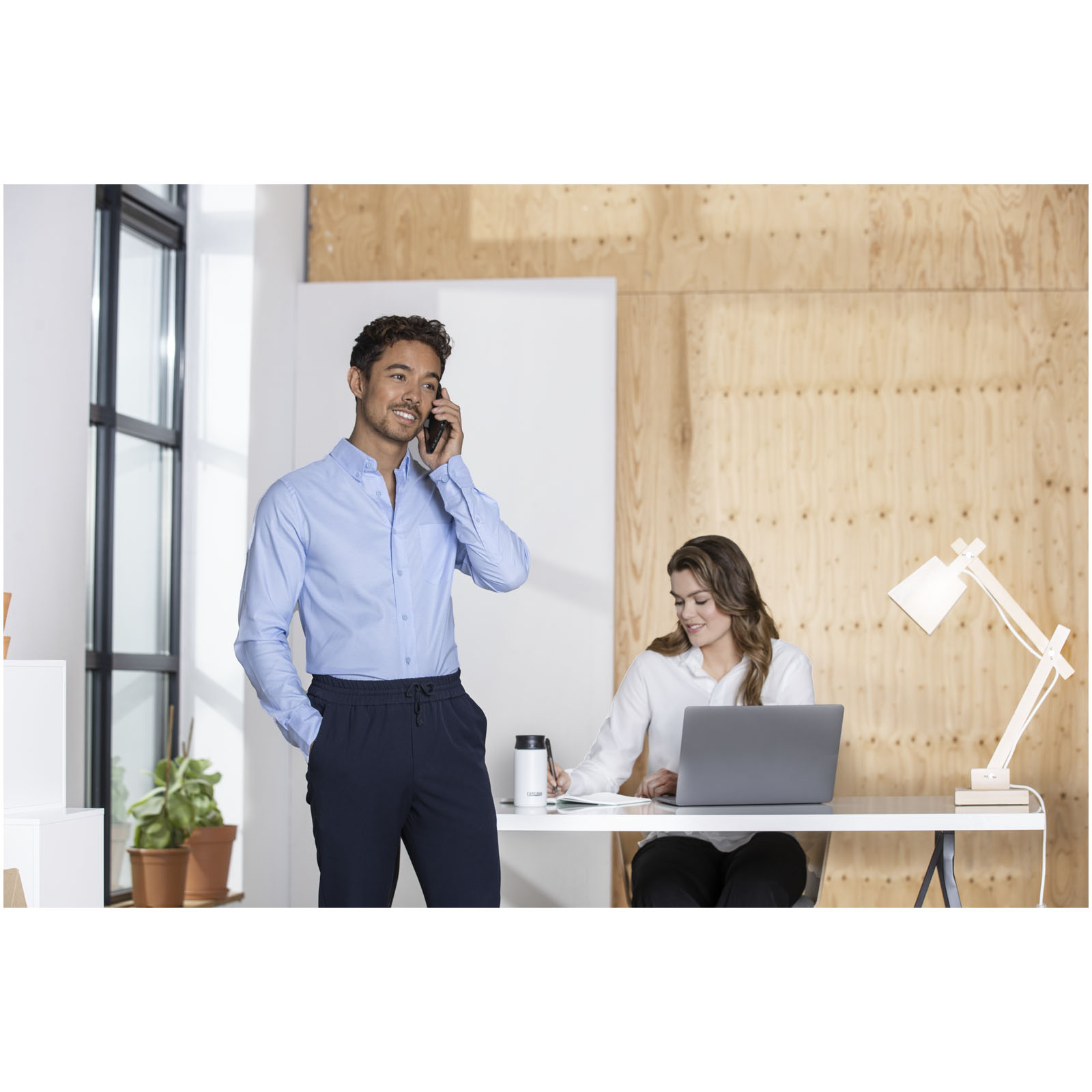 Pollux 130 g/m2 long sleeve men’s shirt