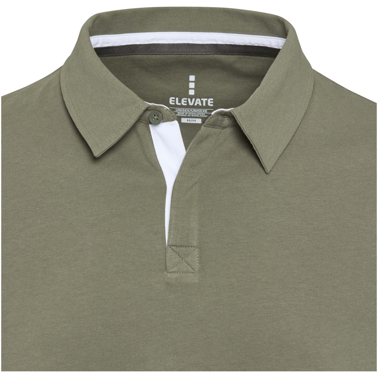Clyde unisex organic rugby polo sweatshirt