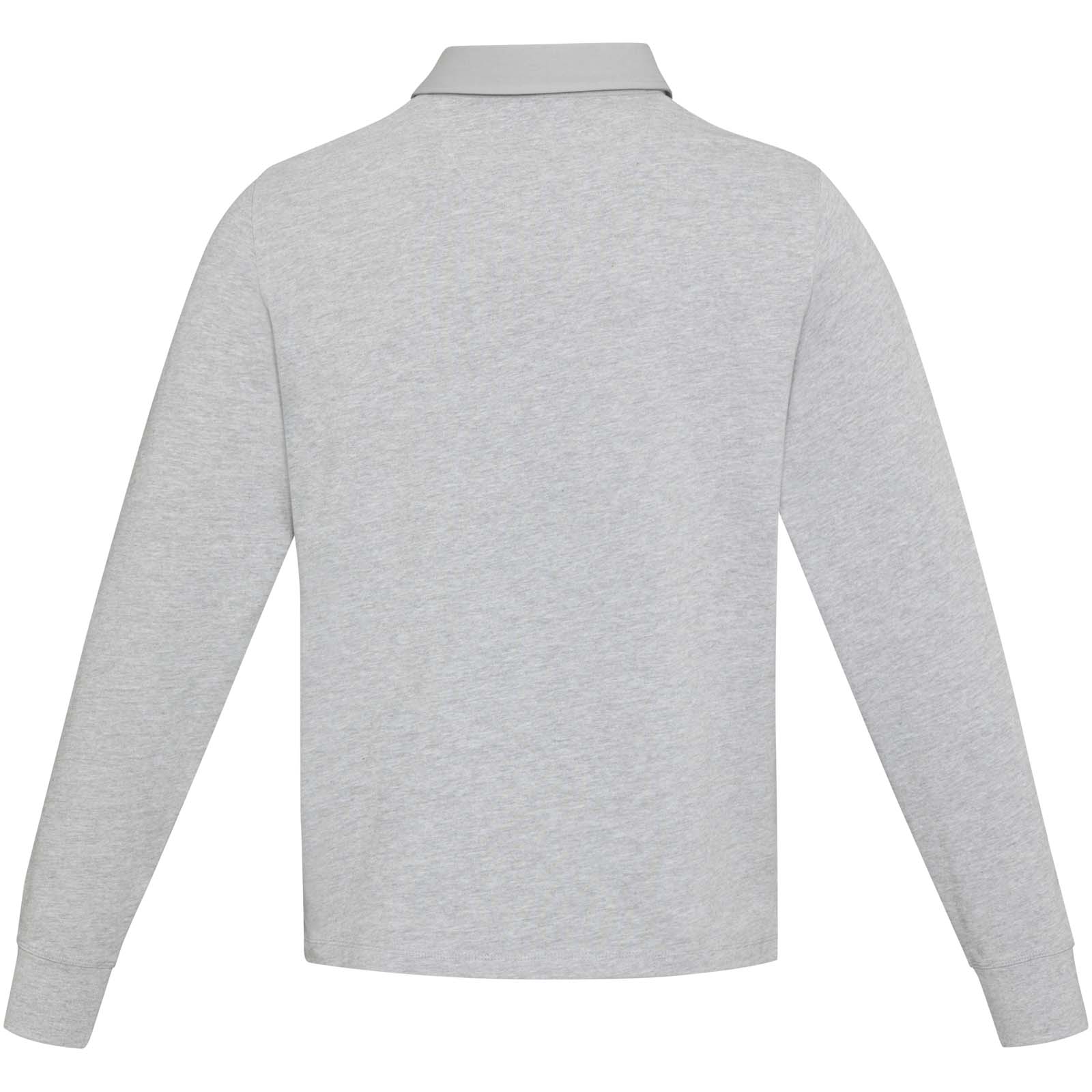 Clyde unisex organic rugby polo sweatshirt