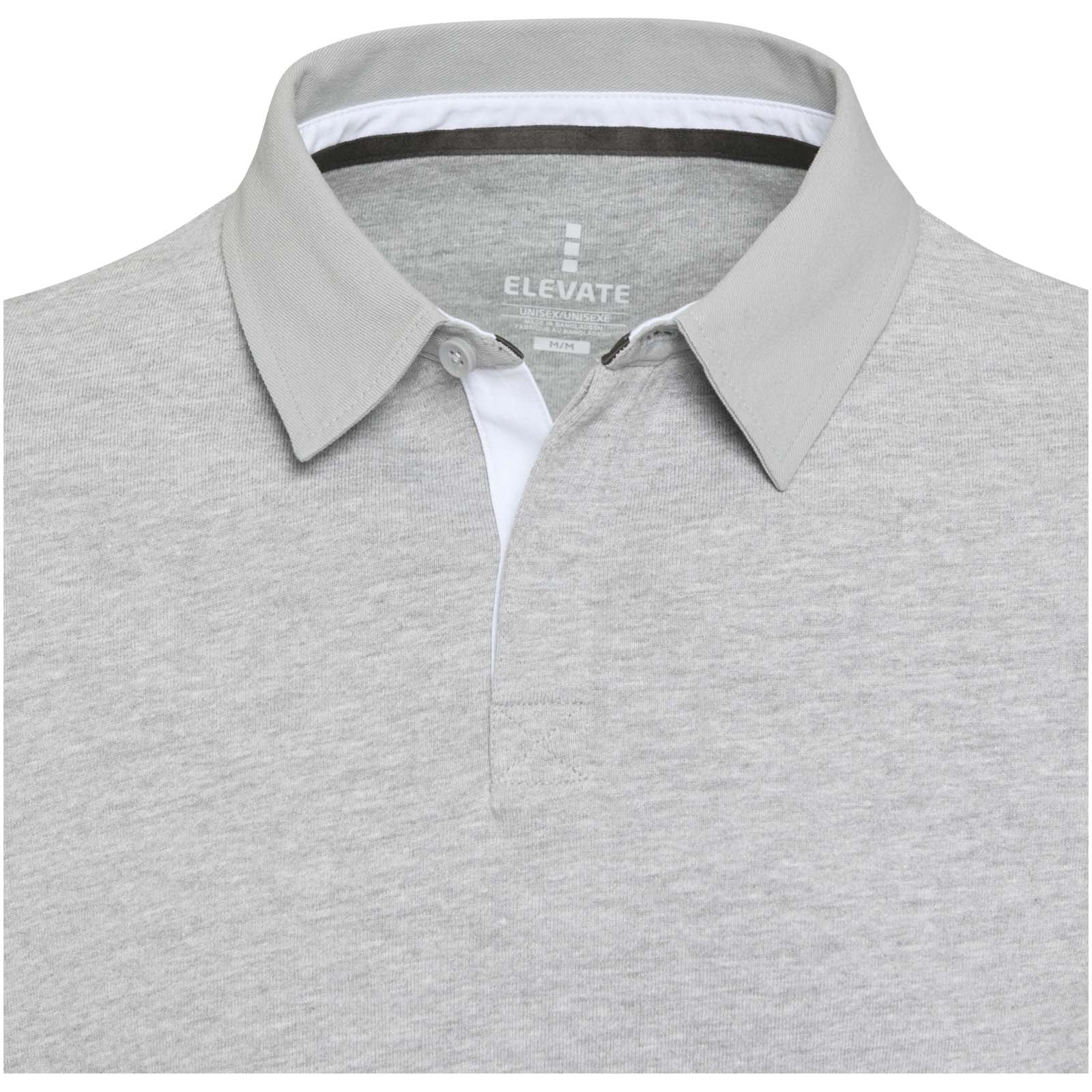 Clyde unisex organic rugby polo sweatshirt