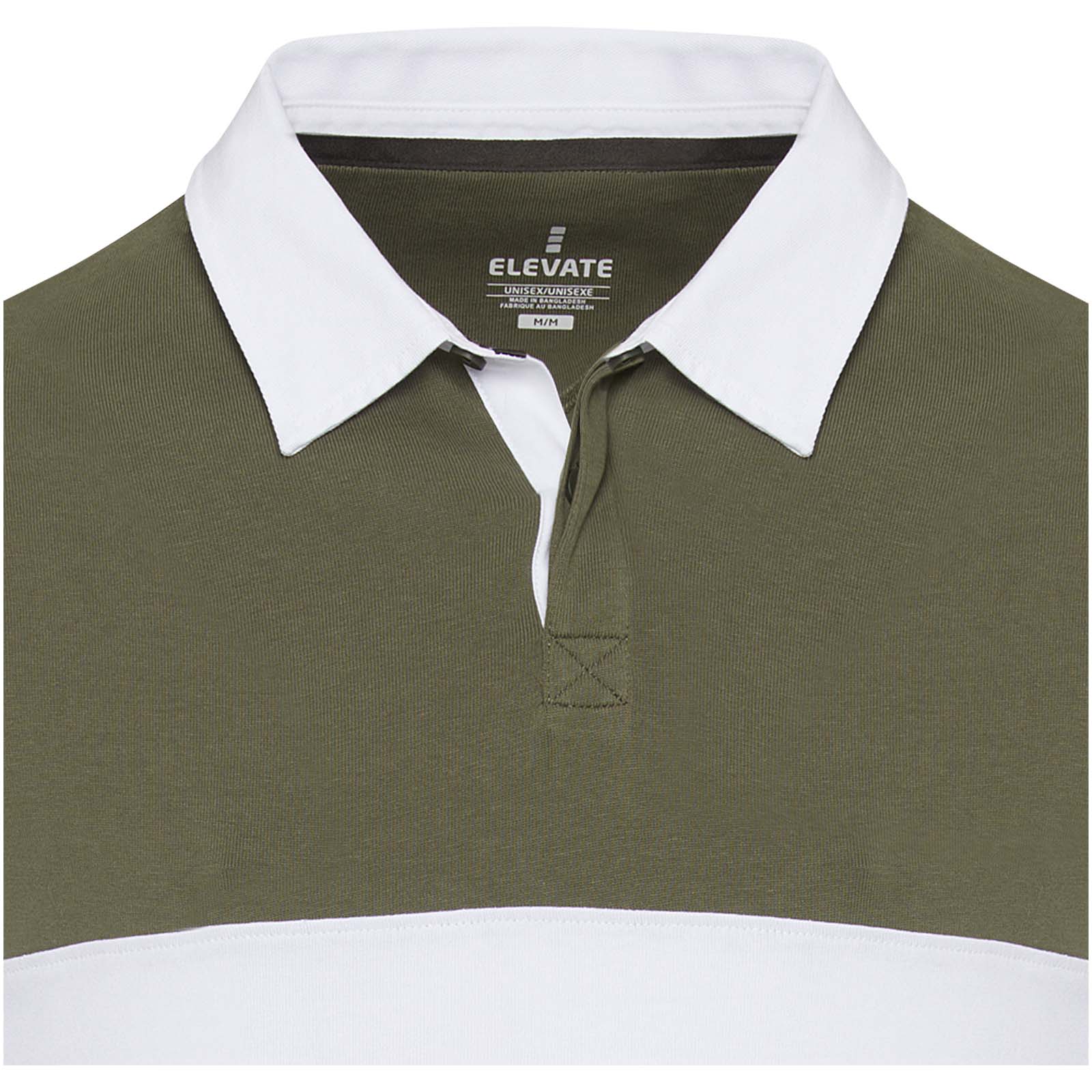 Clyde unisex organic rugby polo sweatshirt