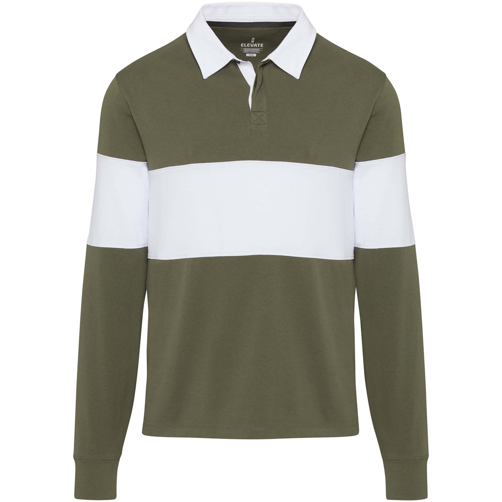 Clyde unisex organic rugby polo sweatshirt