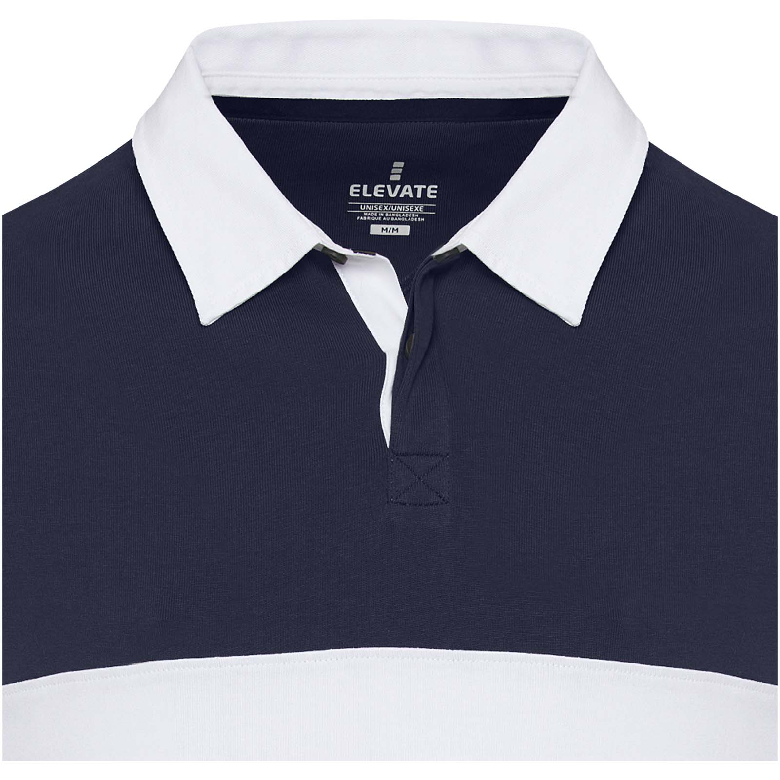 Clyde unisex organic rugby polo sweatshirt