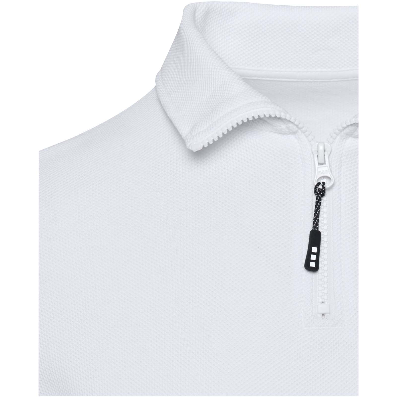 Apollo 245 g/m² long sleeve unisex half zip polo