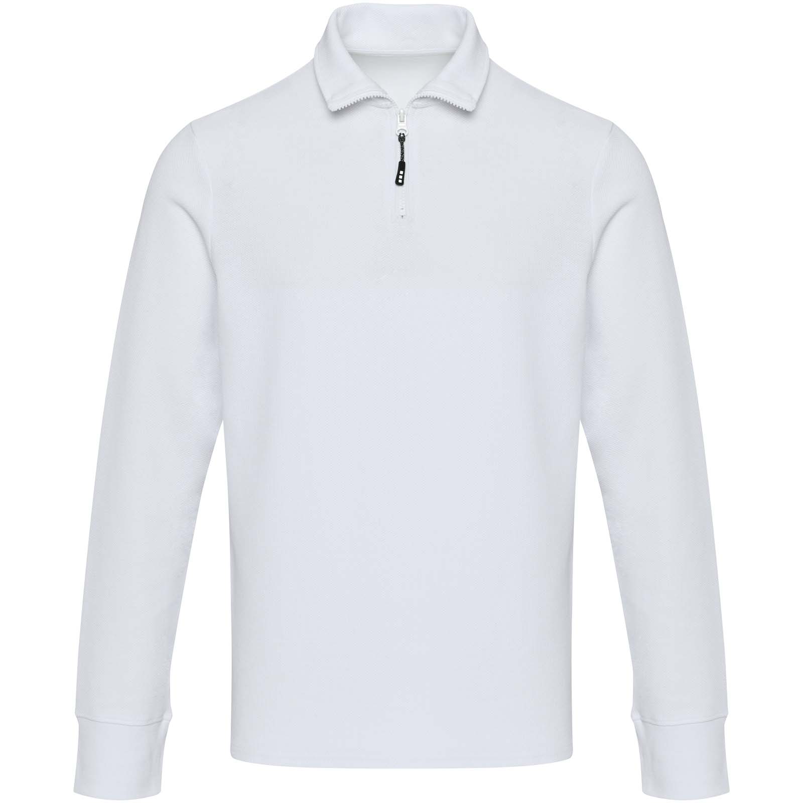 Apollo 245 g/m² long sleeve unisex half zip polo