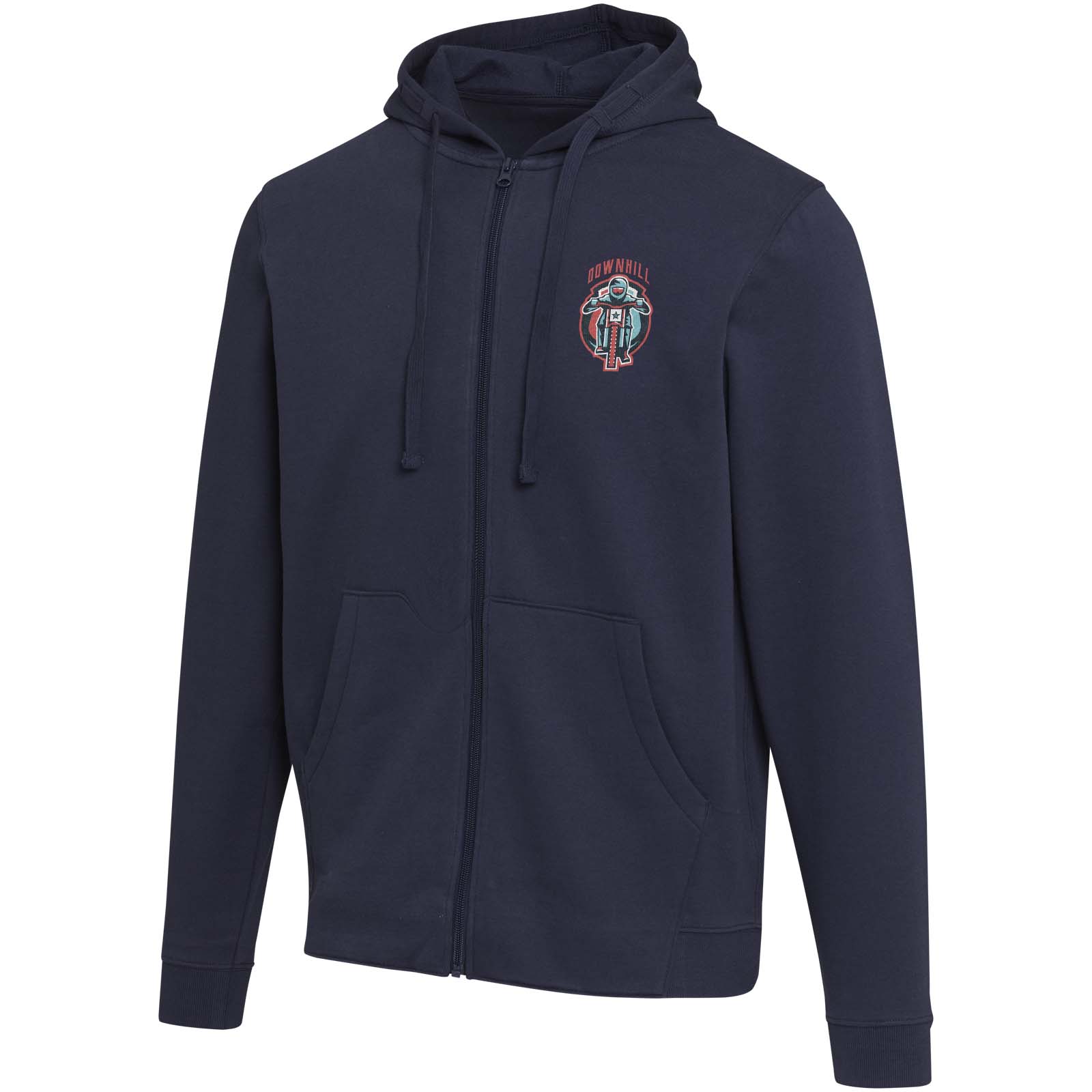 Jasper 280 g/m² OCS organic recycled unisex full zip hoodie
