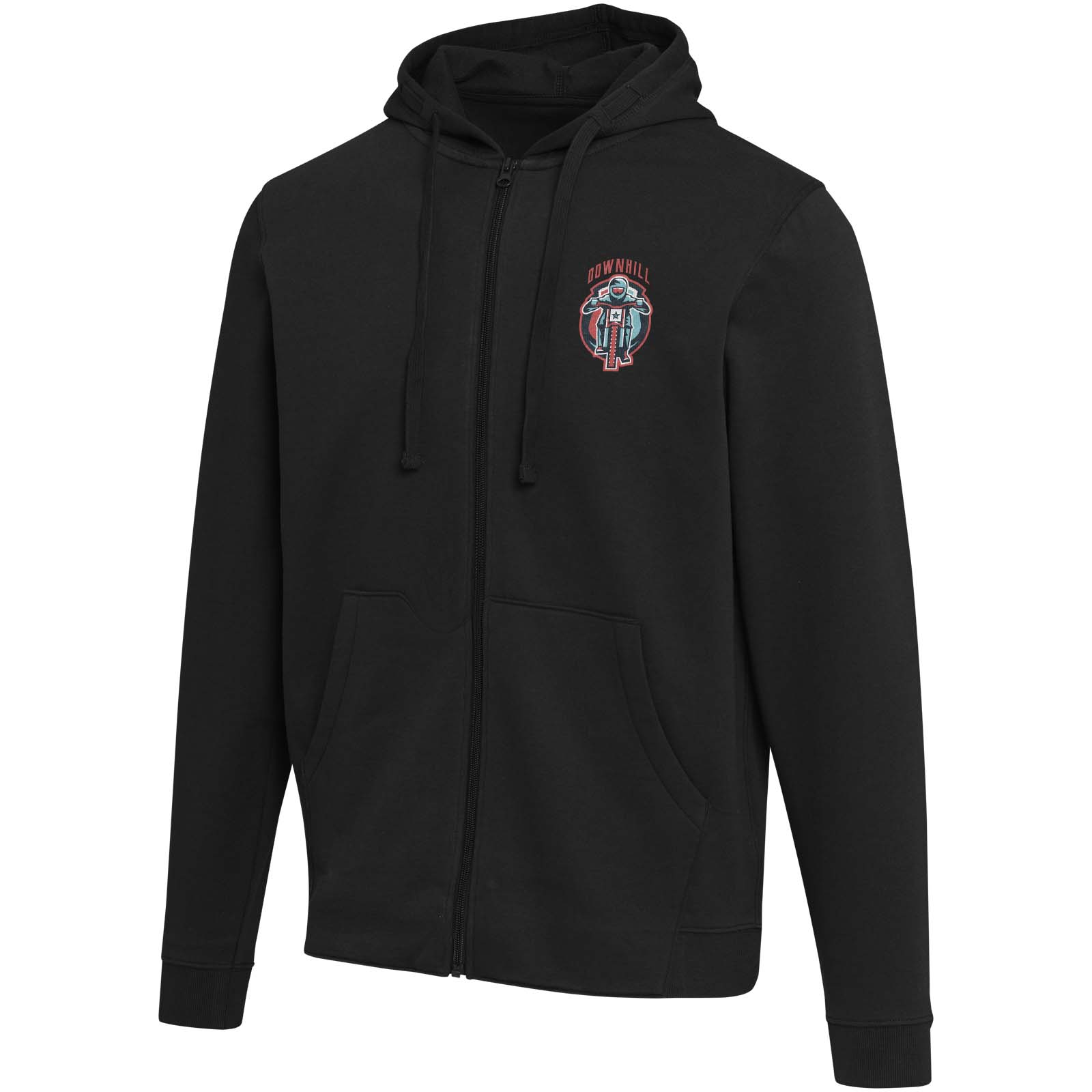 Jasper 280 g/m² OCS organic recycled unisex full zip hoodie