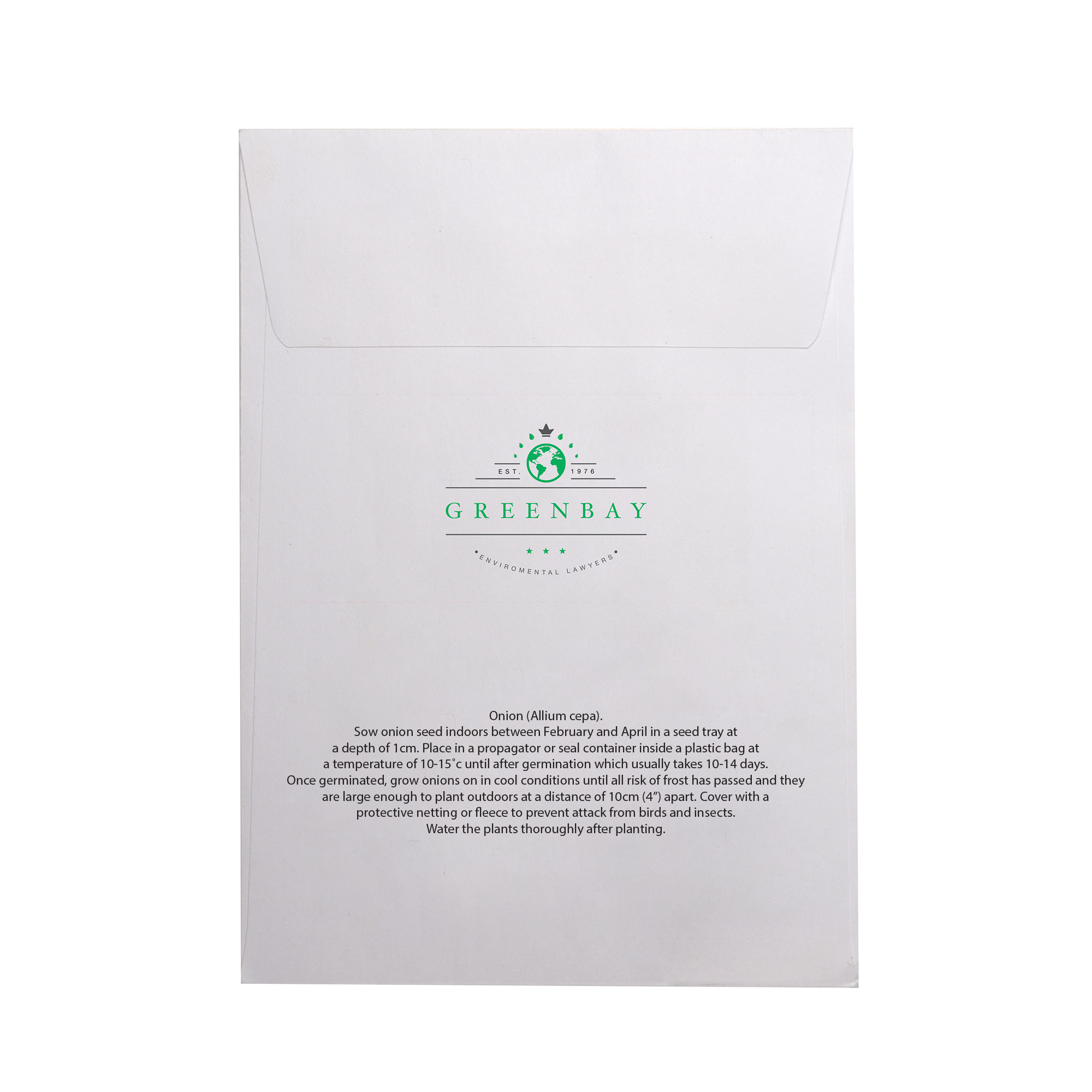 White Paper Seed Envelope