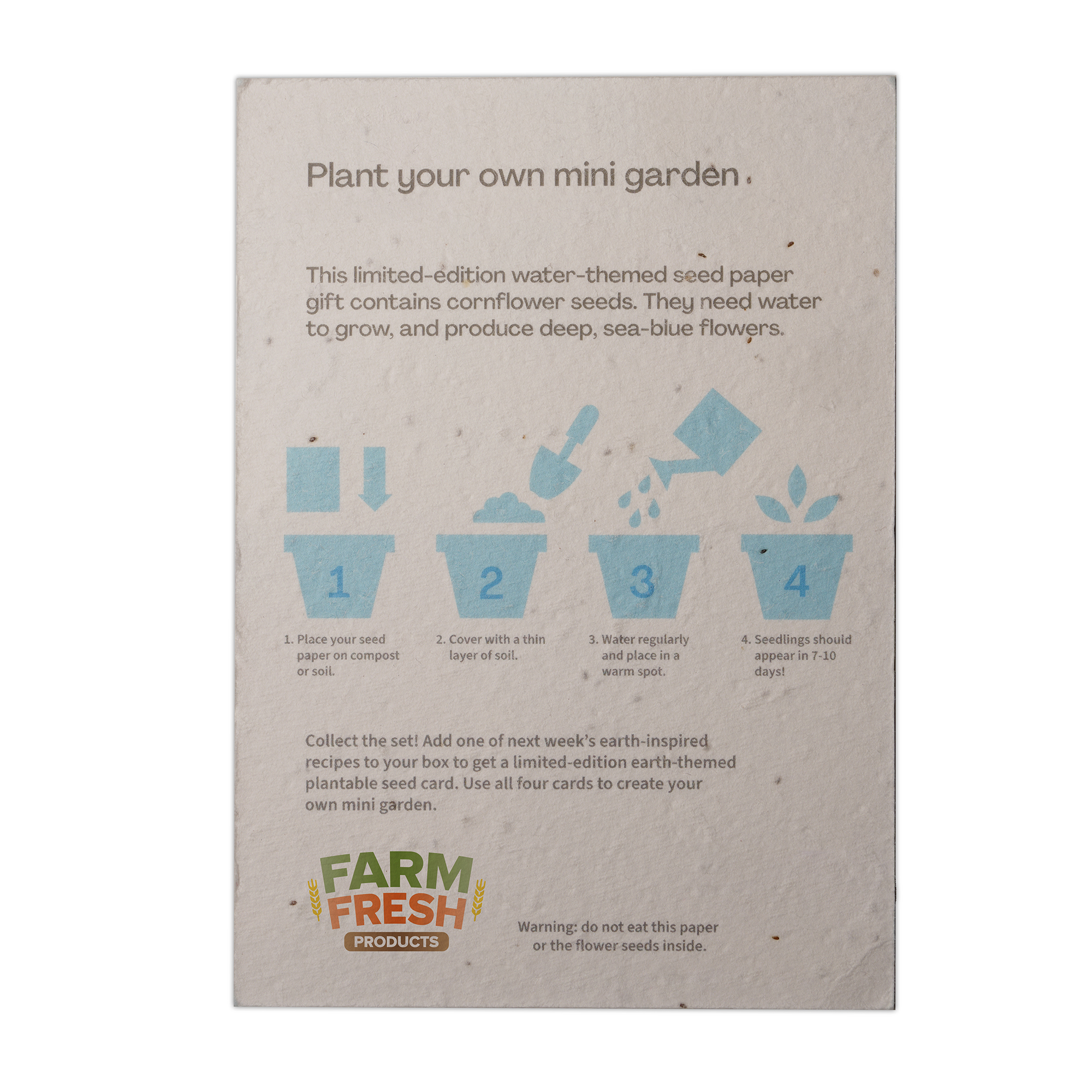 A6 Seed Paper Postcard