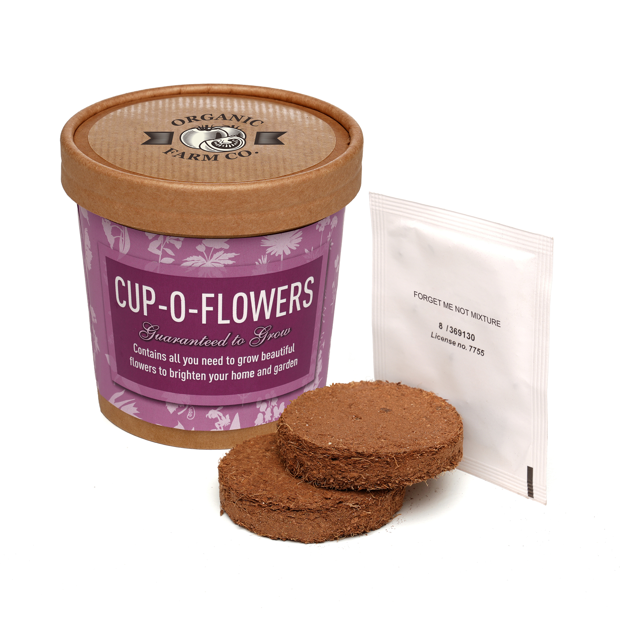 Natural Cup-O-Flowers Grow Kit