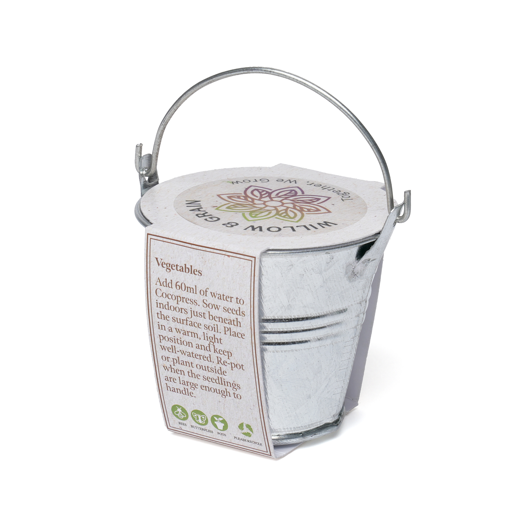 Silver Mini Bucket Grow Kit