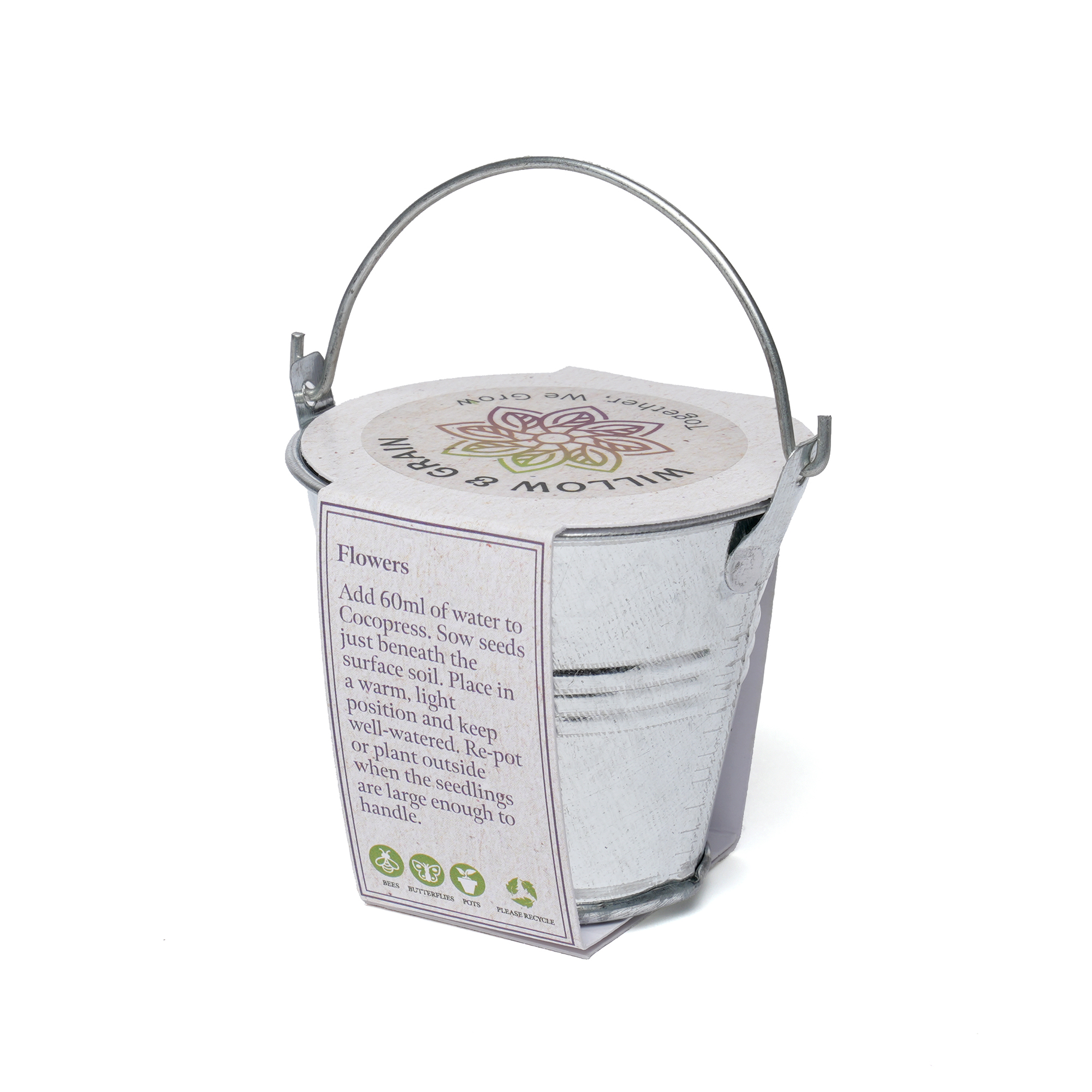 Silver Mini Bucket Grow Kit