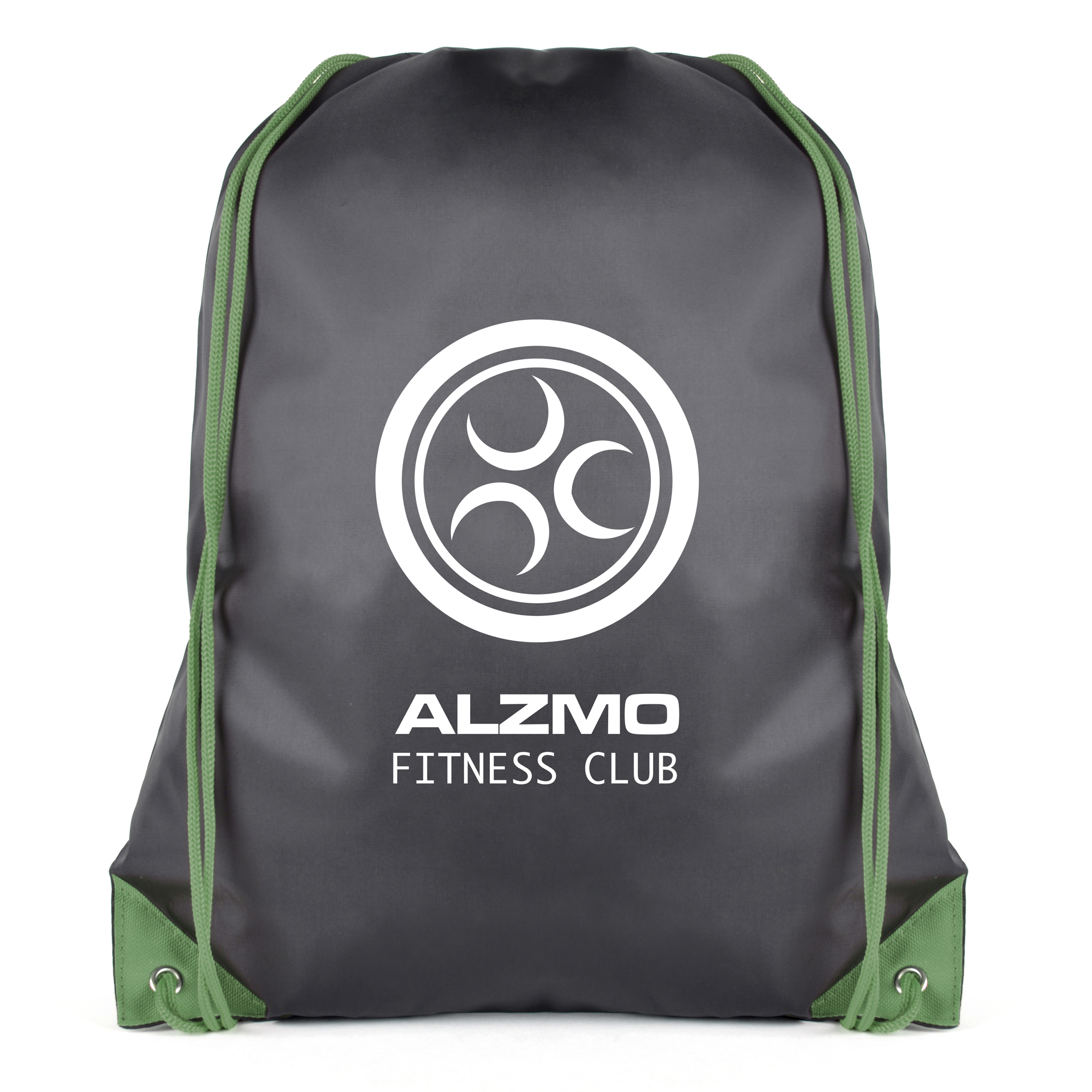 Black Coloured Trim Pegasus Drawstring Bag