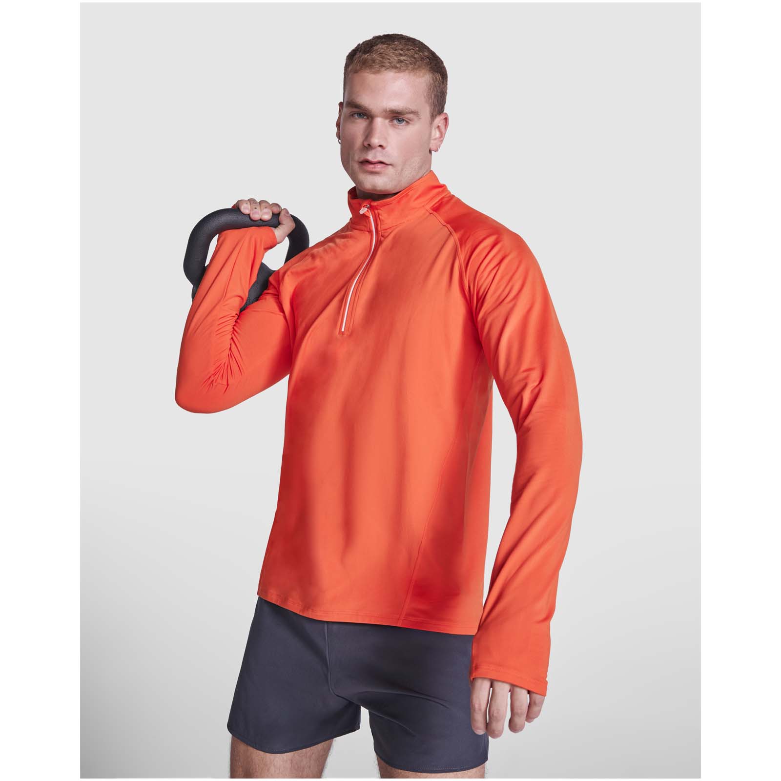 Estambul 200 g/m² long sleeve men’s half zip sweatshirt