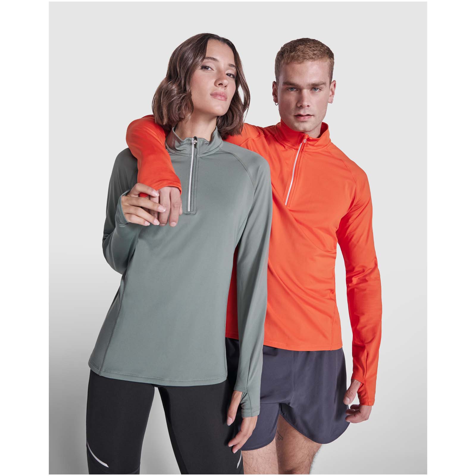 Estambul 200 g/m² long sleeve men’s half zip sweatshirt