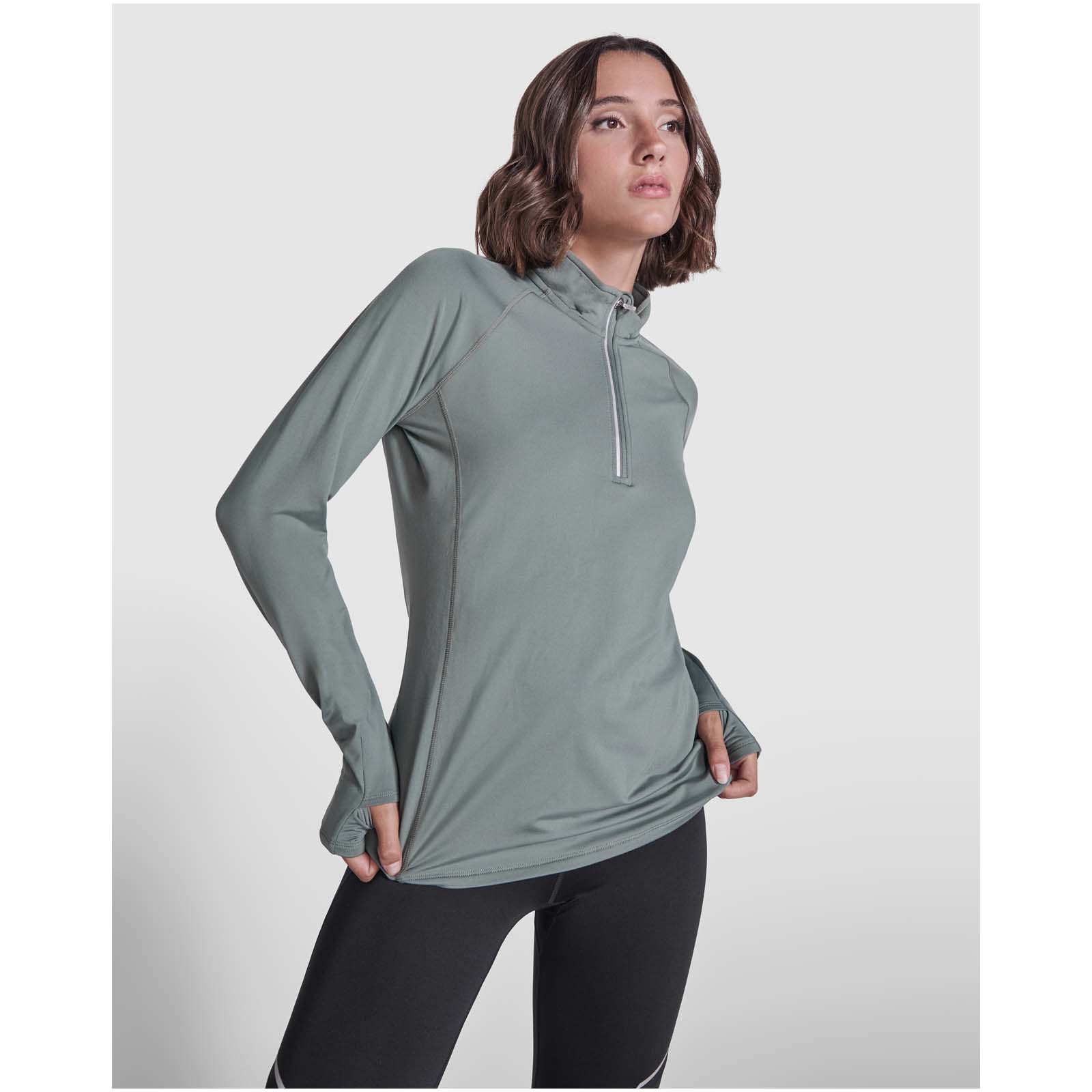 Estambul 200 g/m² long sleeve women’s half zip sweatshirt