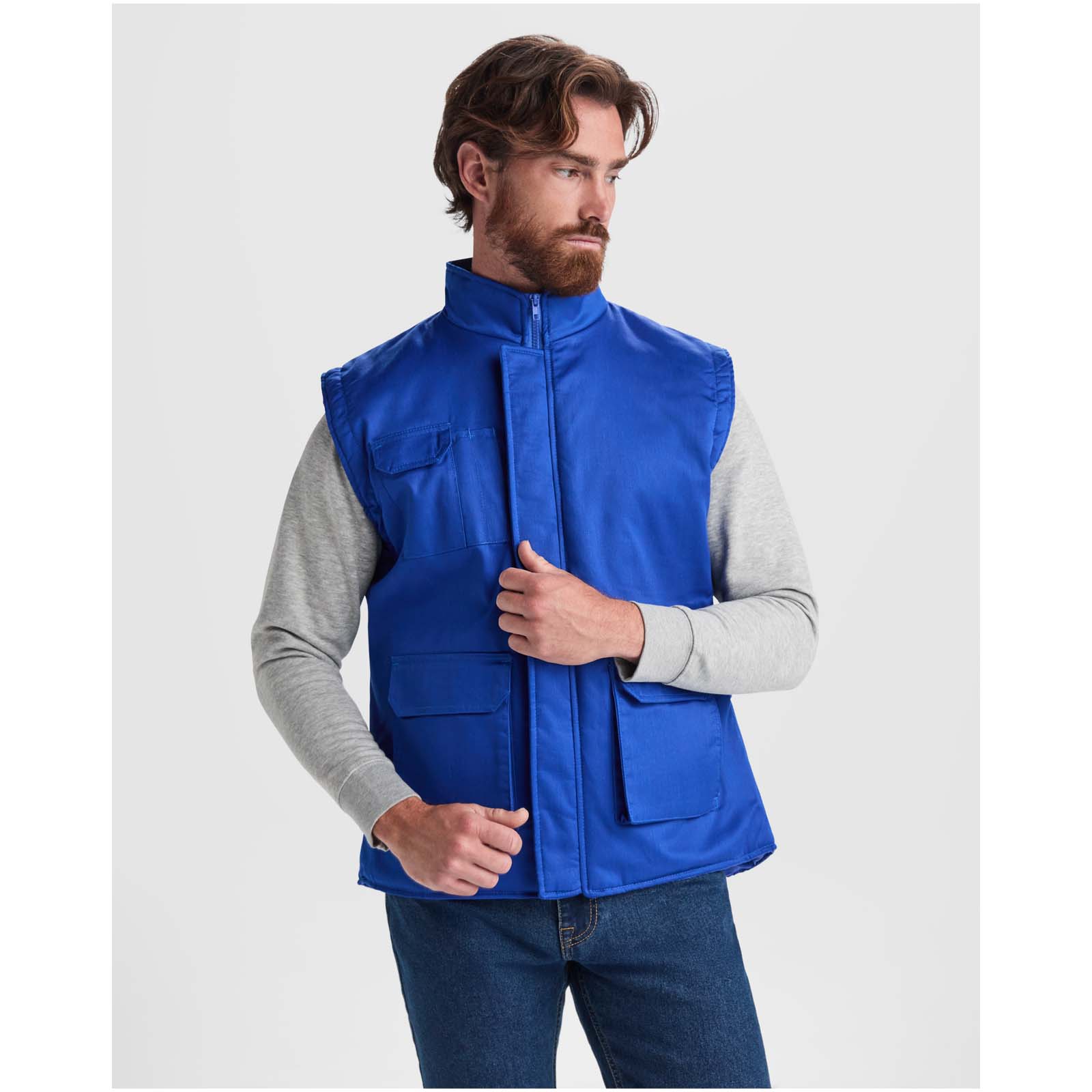 Almanzor multi-purpose workwear bodywarmer with high neck