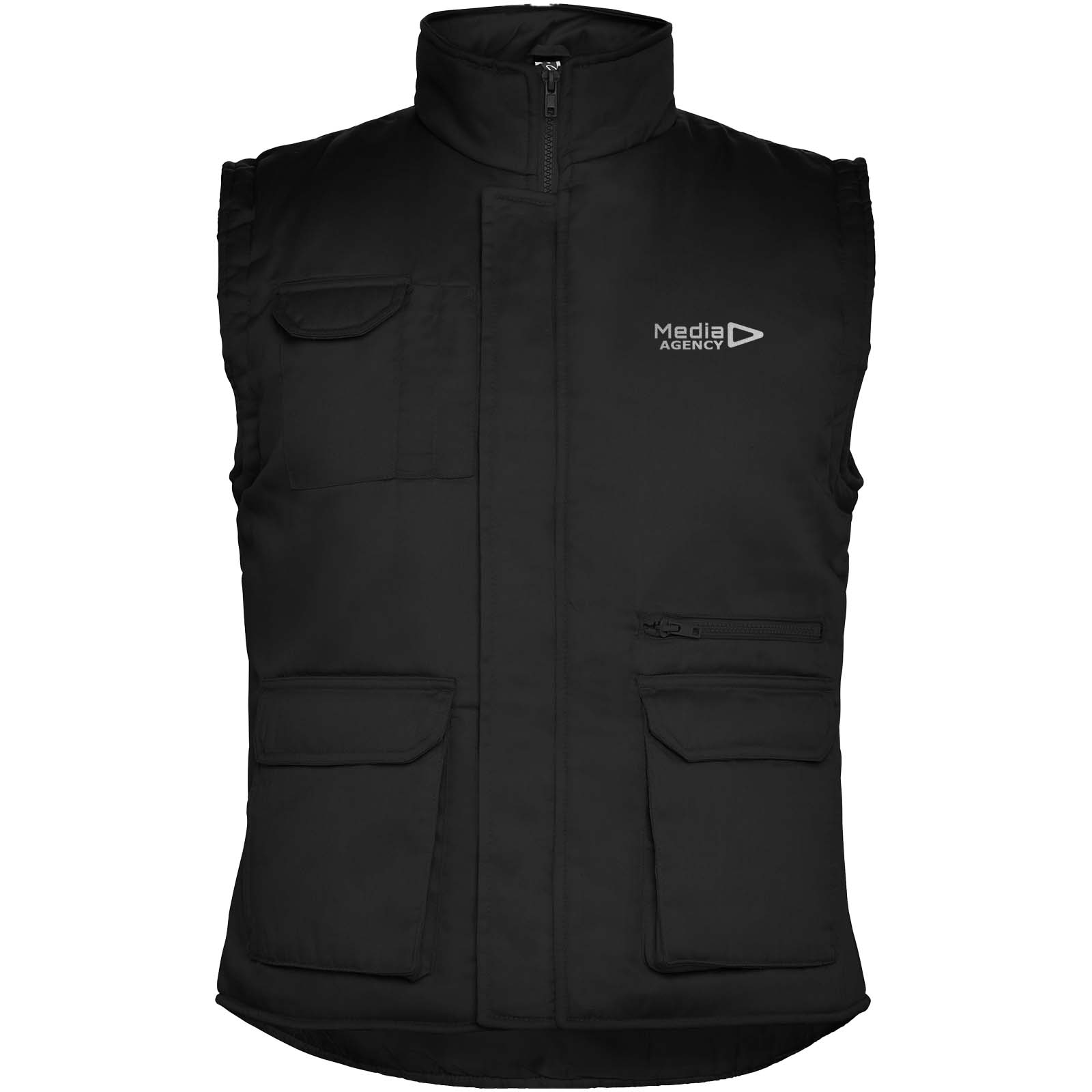 Almanzor multi-purpose workwear bodywarmer with high neck