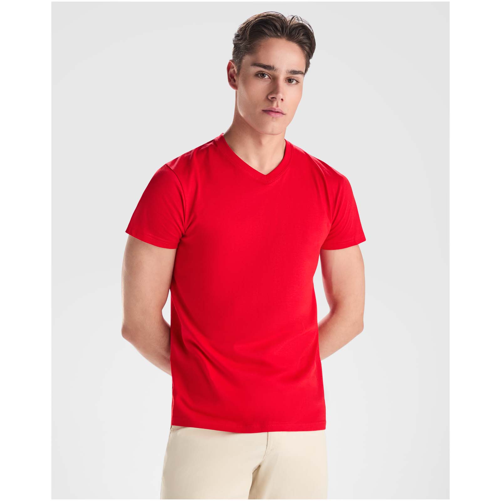 Samoyedo 155 g/m² short sleeve men’s v-neck t-shirt