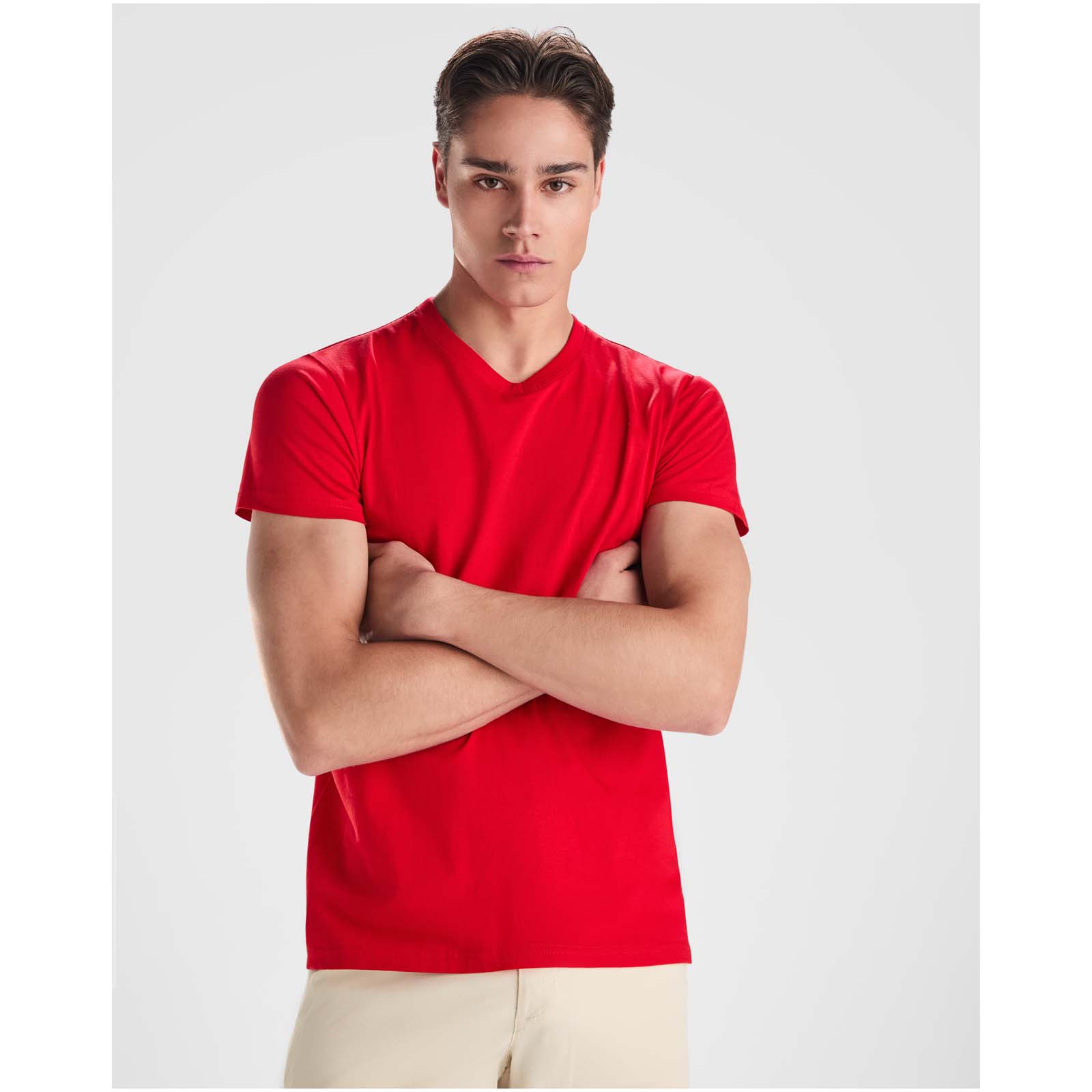 Samoyedo 155 g/m² short sleeve men’s v-neck t-shirt