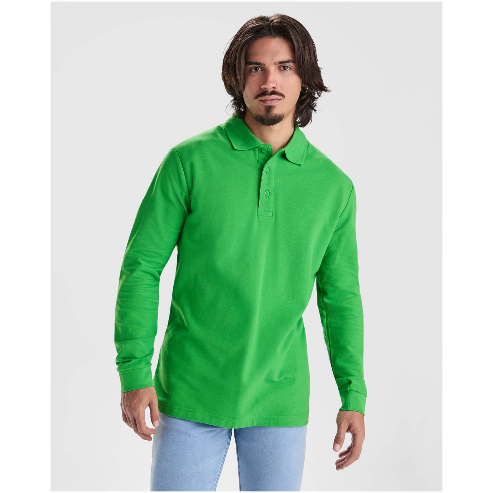 Estrella 220 g/m² long sleeve men’s polo