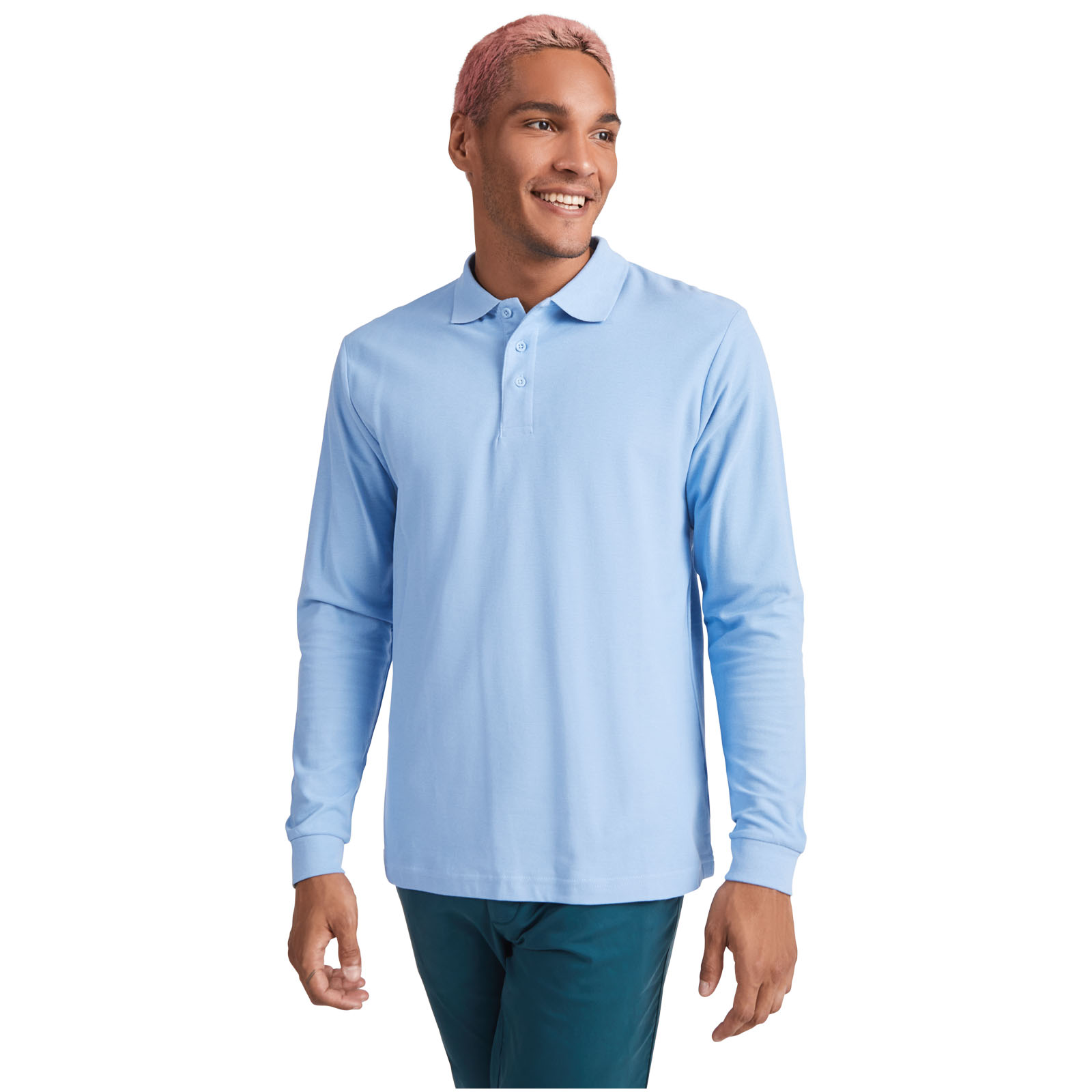 Estrella 220 g/m² long sleeve men’s polo
