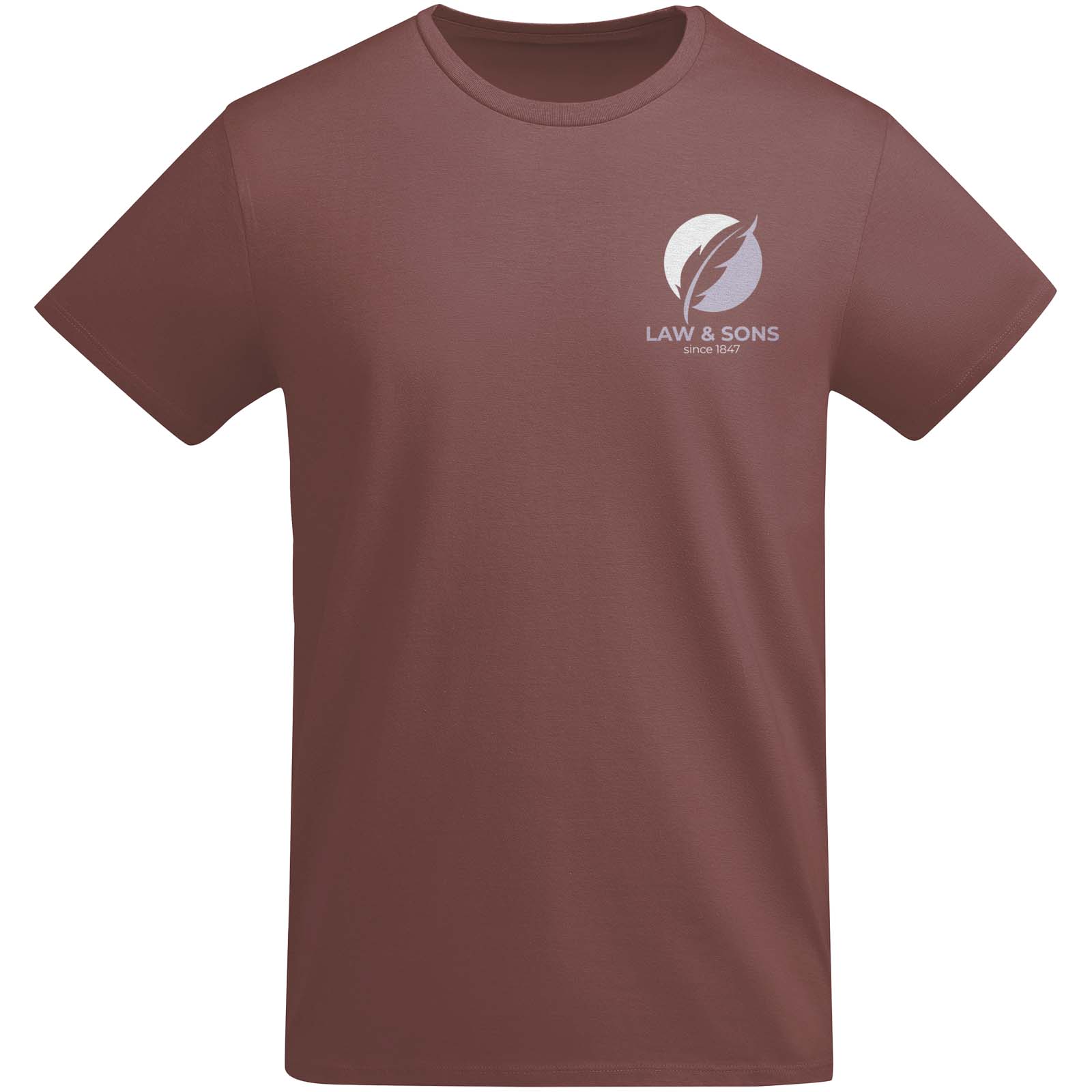 Breda 175 g/m² short sleeve organic cotton men’s t-shirt