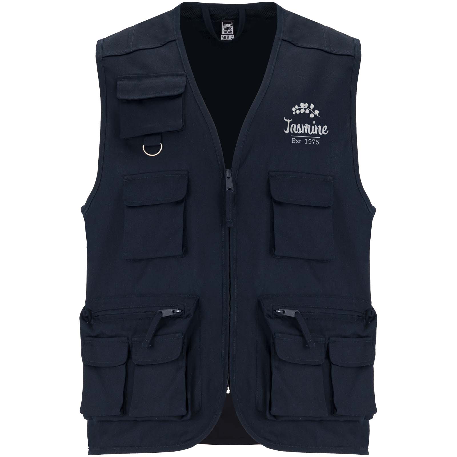Venera 200 g/m2 v-neck multi-pocket workwear vest