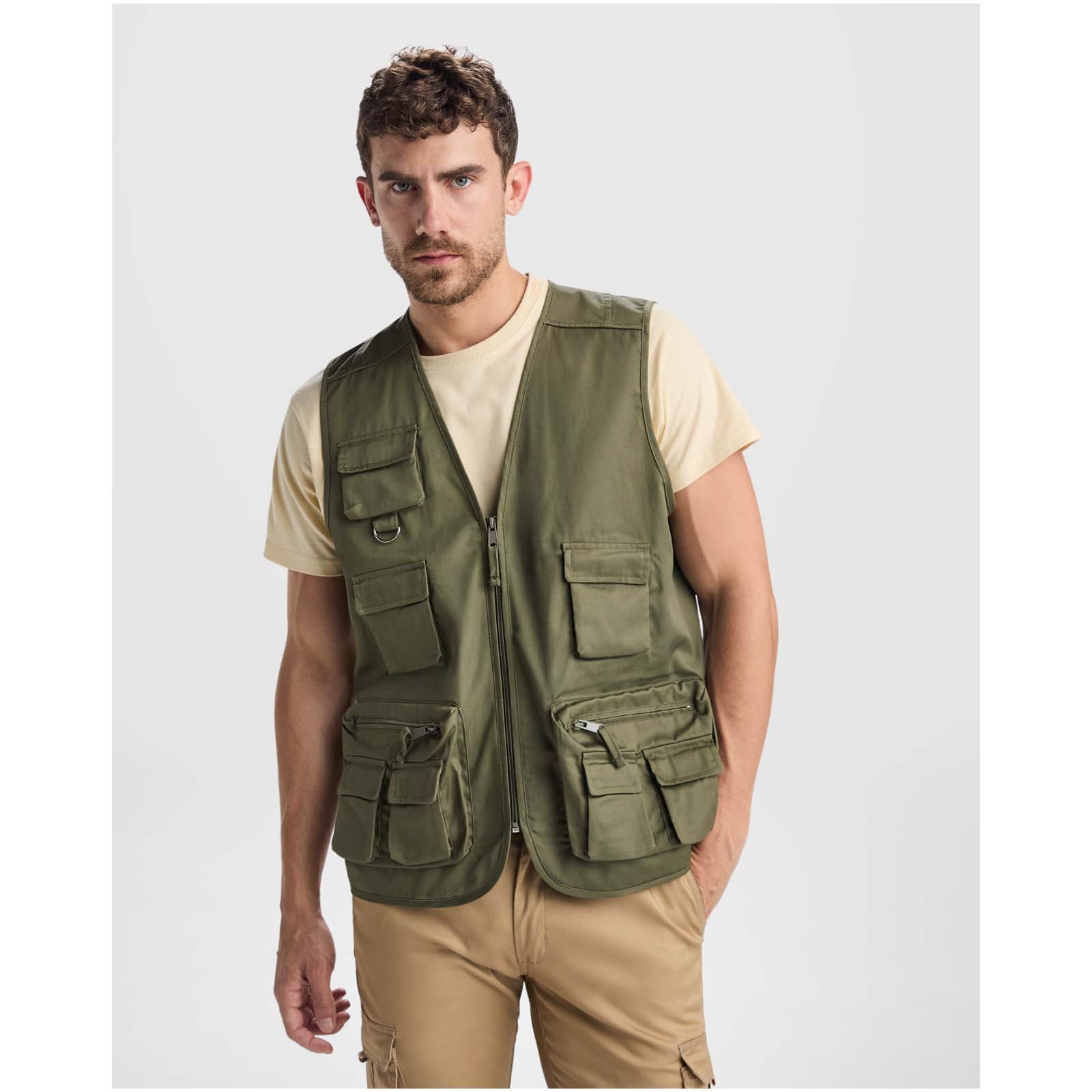 Venera 200 g/m2 v-neck multi-pocket workwear vest