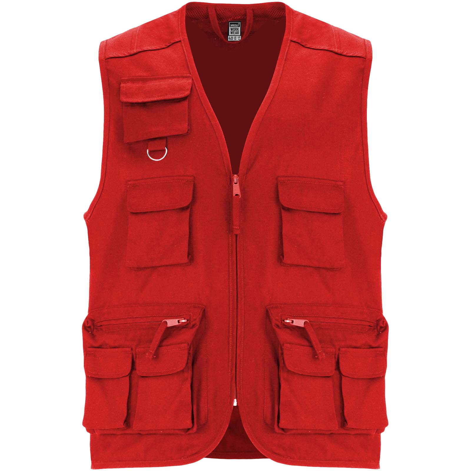 Venera 200 g/m2 v-neck multi-pocket workwear vest