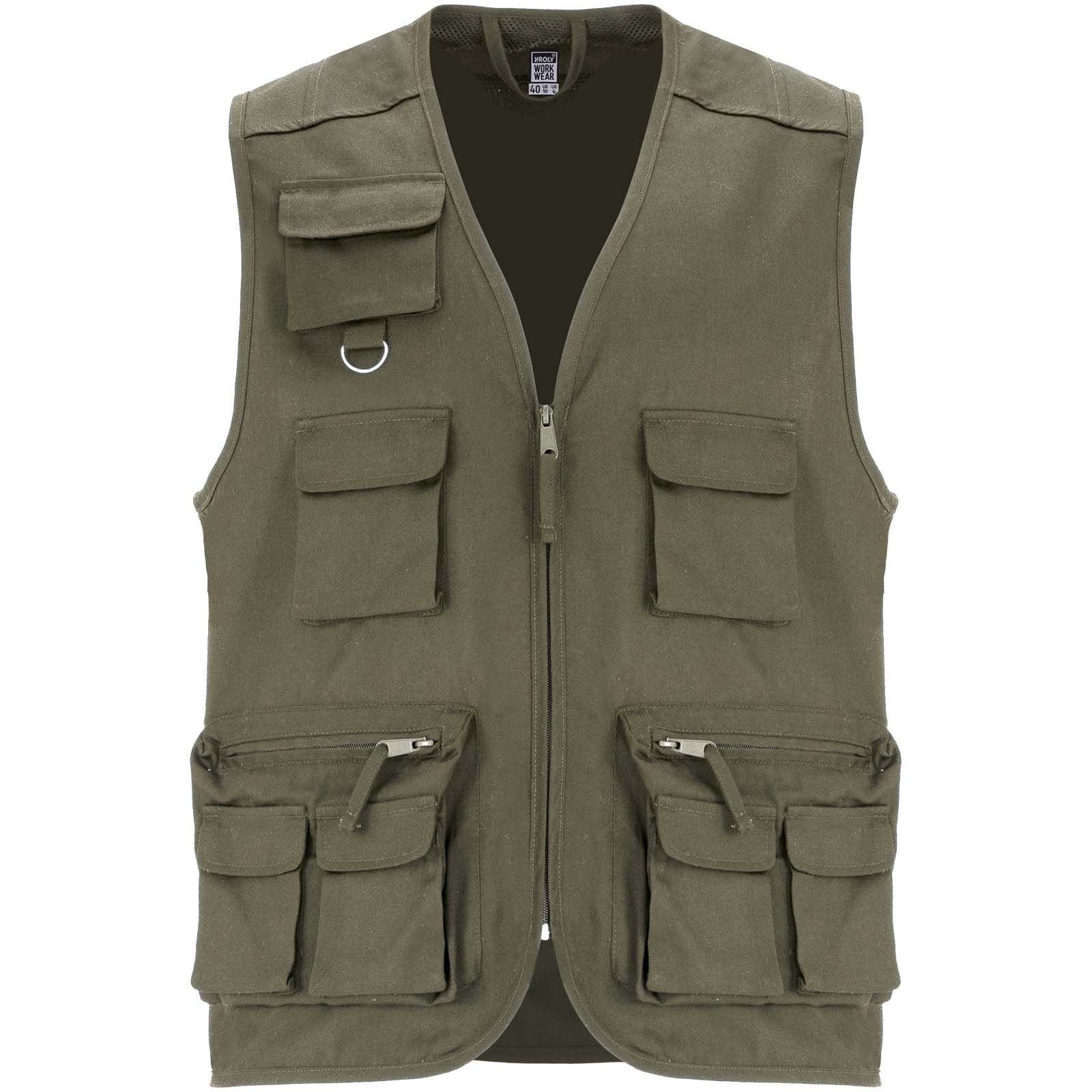 Venera 200 g/m2 v-neck multi-pocket workwear vest