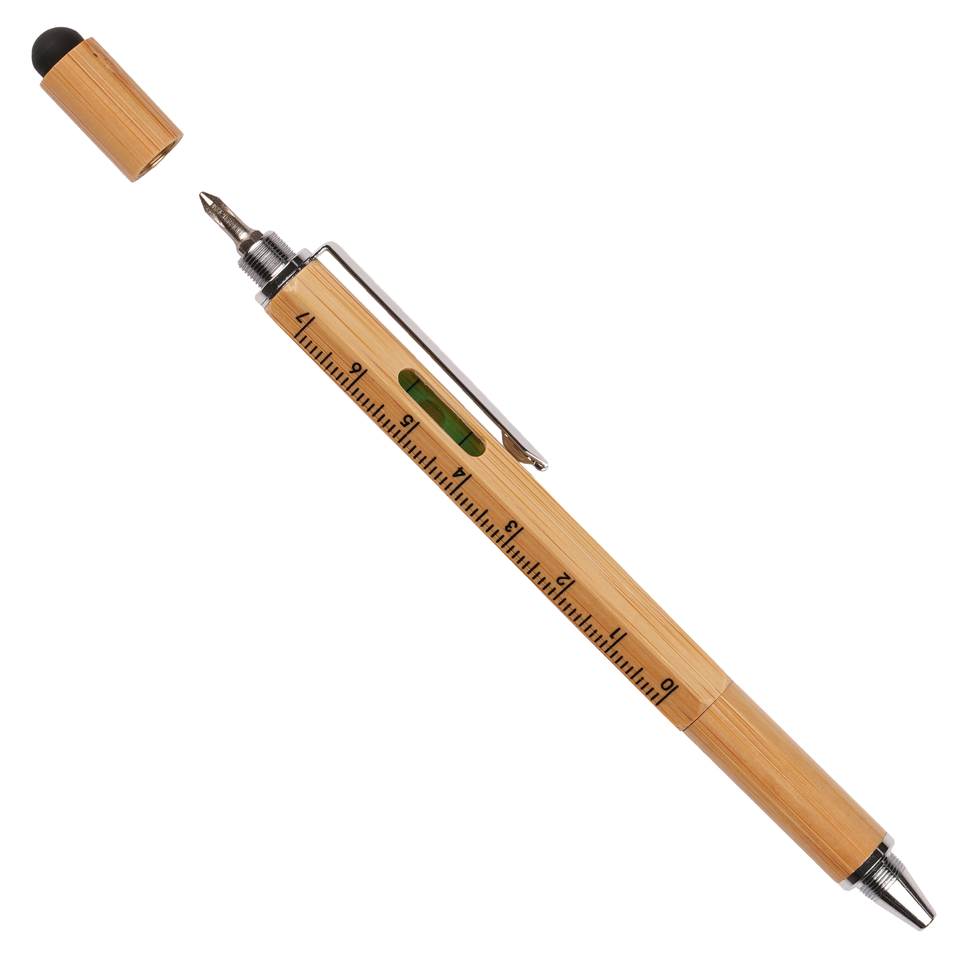 Systemo Bamboo 6-in-1 Ball Pen