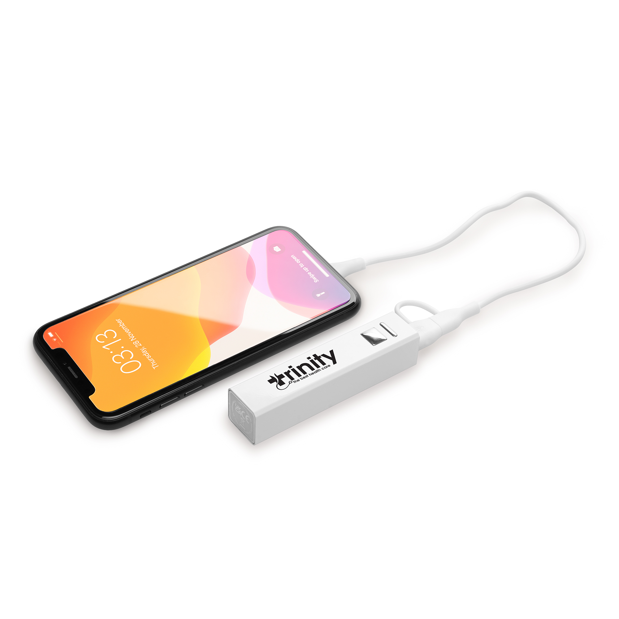 White Cuboid Power Bank