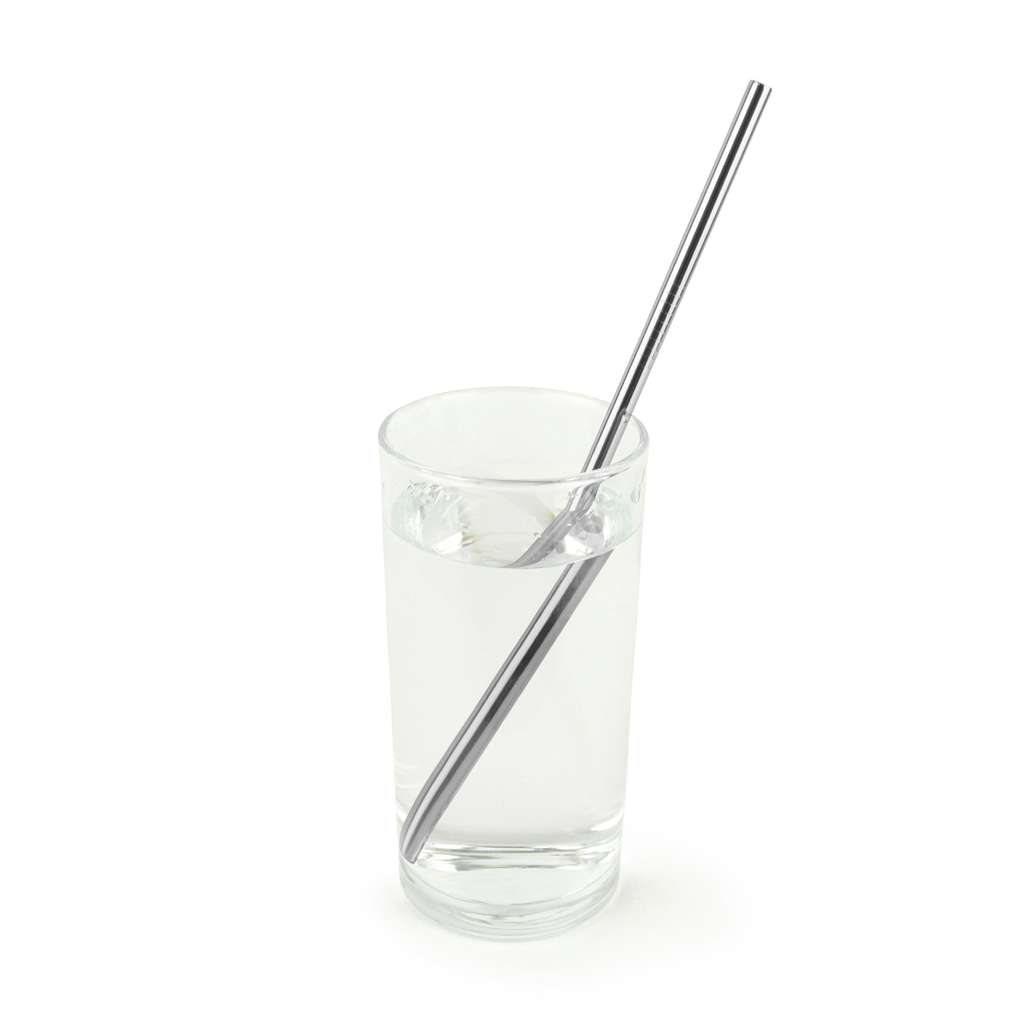 Uk Stock Silver Metal Straw