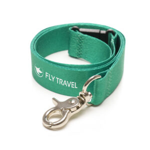 Made in Britain RPET Lanyard With Chunky Metal Cli
