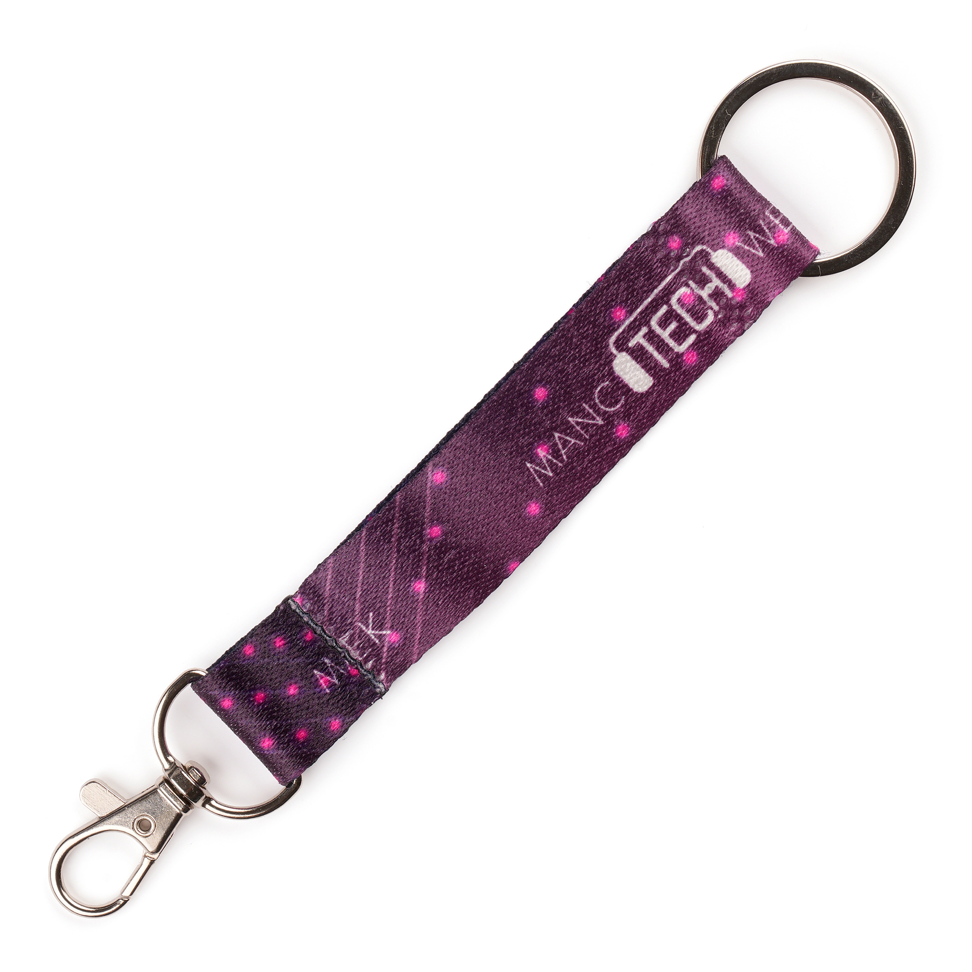 Made in Britain RPET lanyard keyring Trigger Clip&Split Ring
