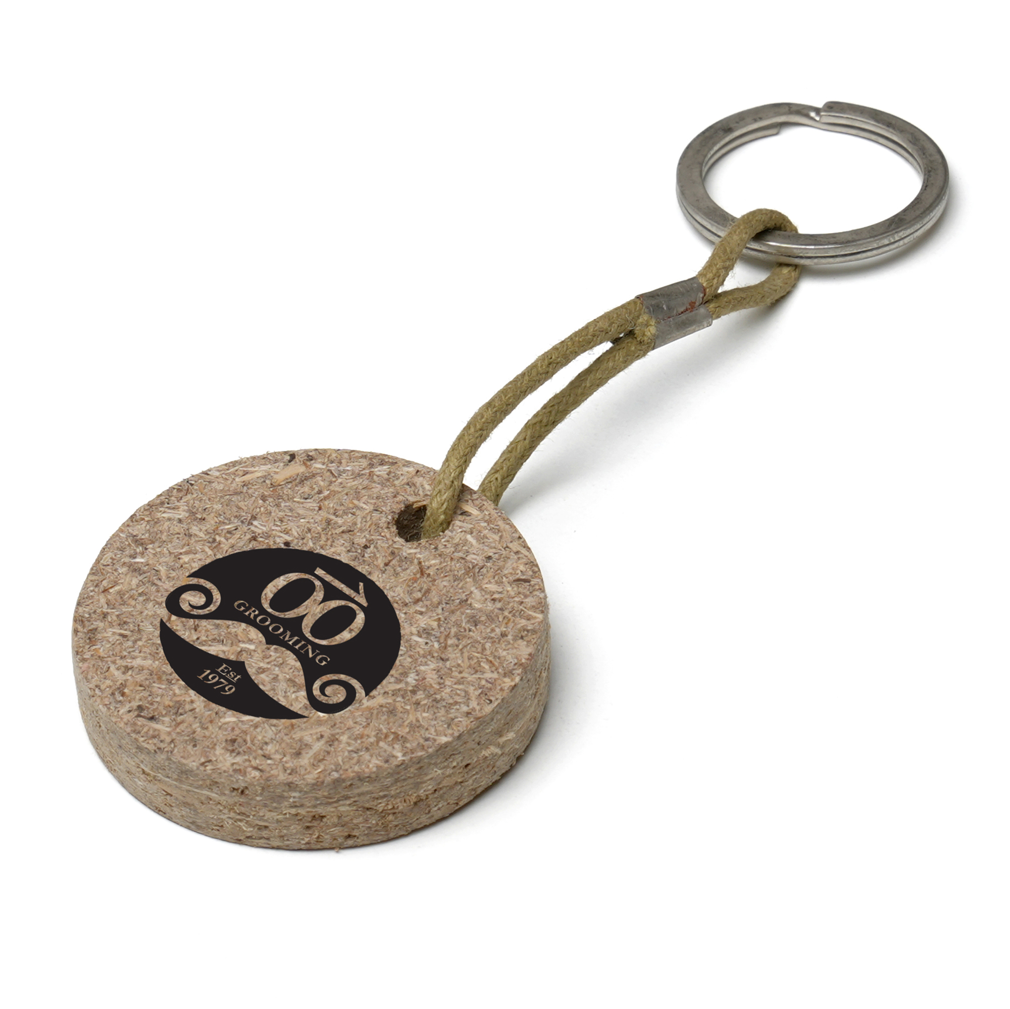 Round BioHusk Keyring