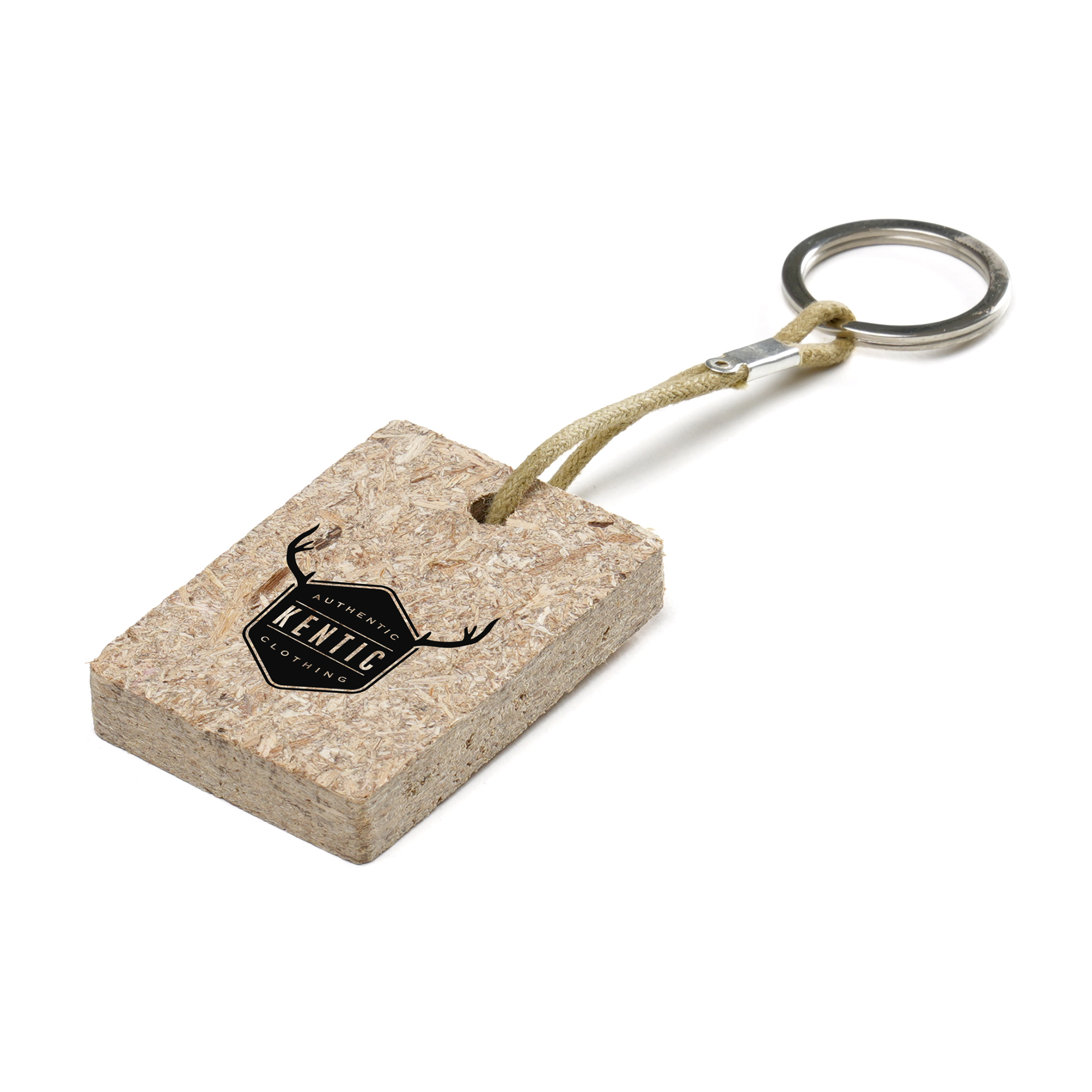 Rectangle BioHusk Keyring