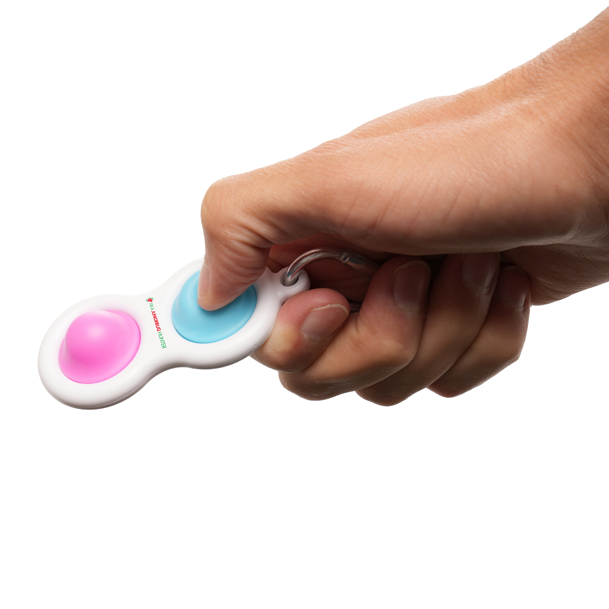Seashell Fidget Popper with Carabiner Clip