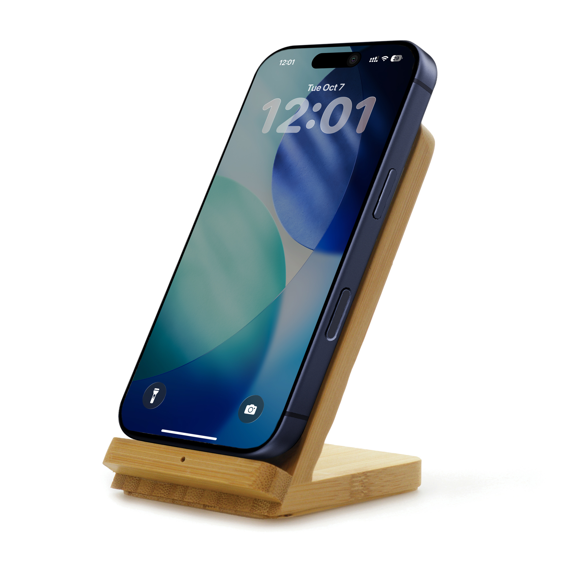 Wireless Bamboo Charger and Stand