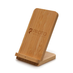 Wireless Bamboo Charger and Stand