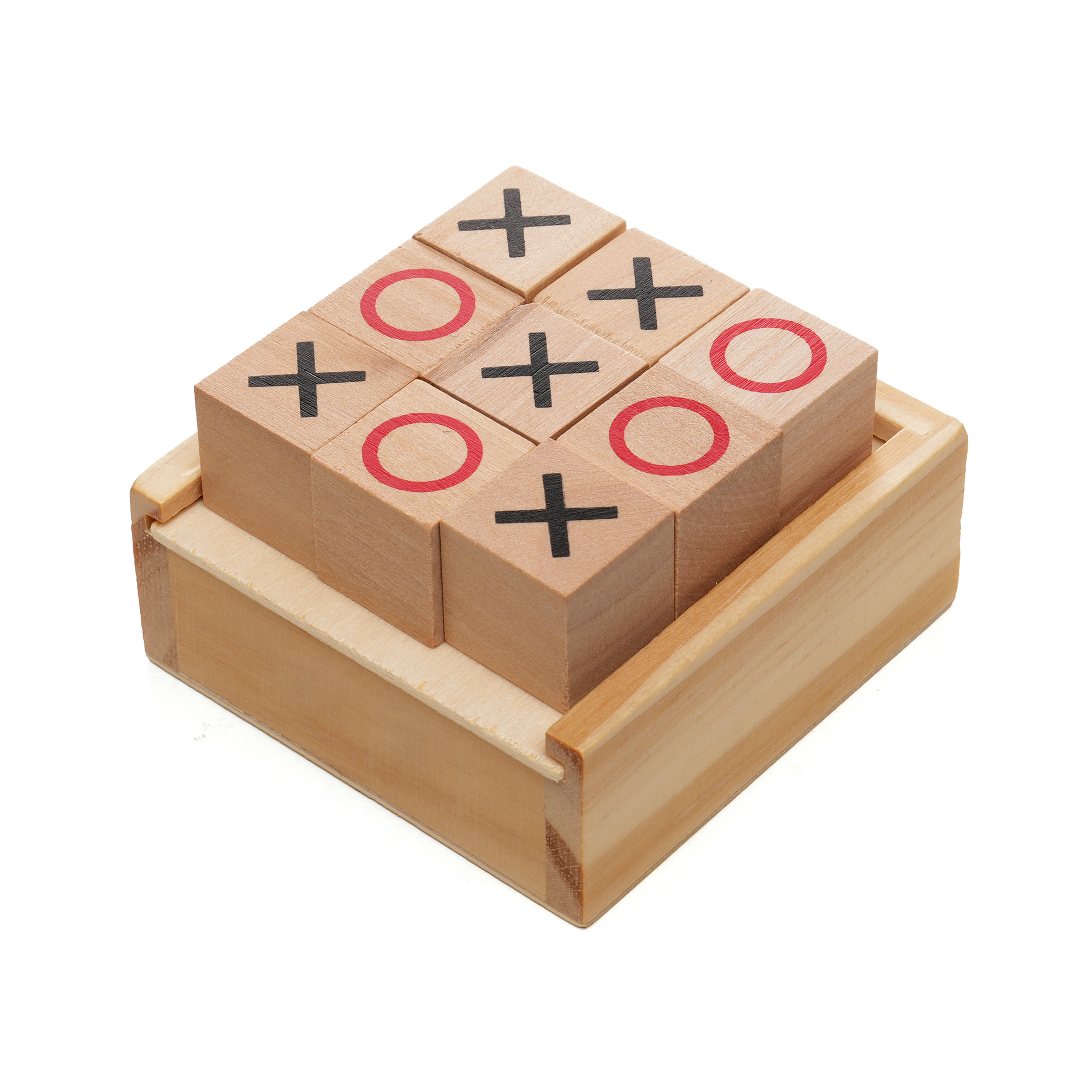 Wooden Noughts and Crosses Set