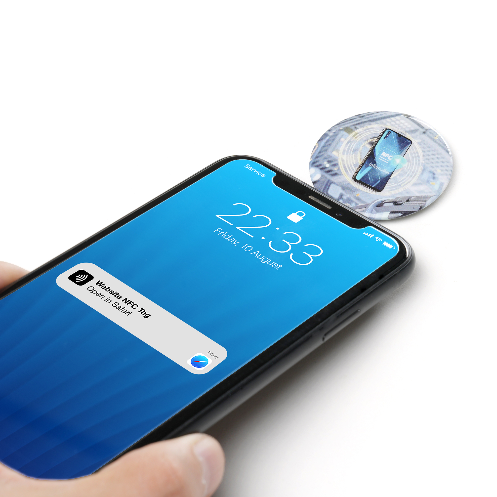 NFC Metal Button Badge