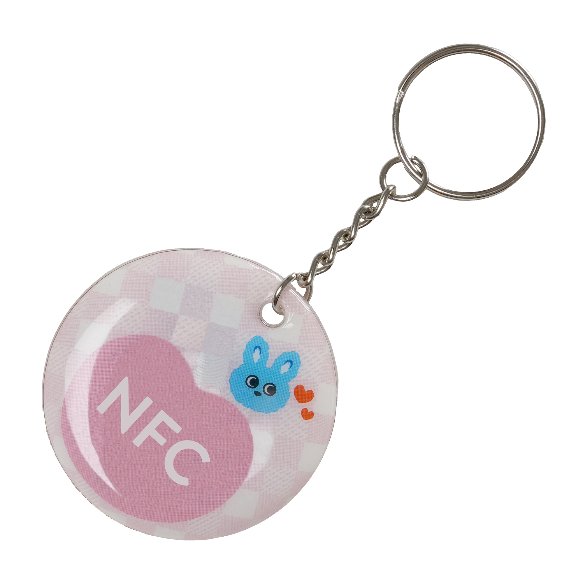 Rigid PVC NFC Keychain