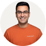 Total Branded employee Dhruv wearing the AWDis Sweatshirt